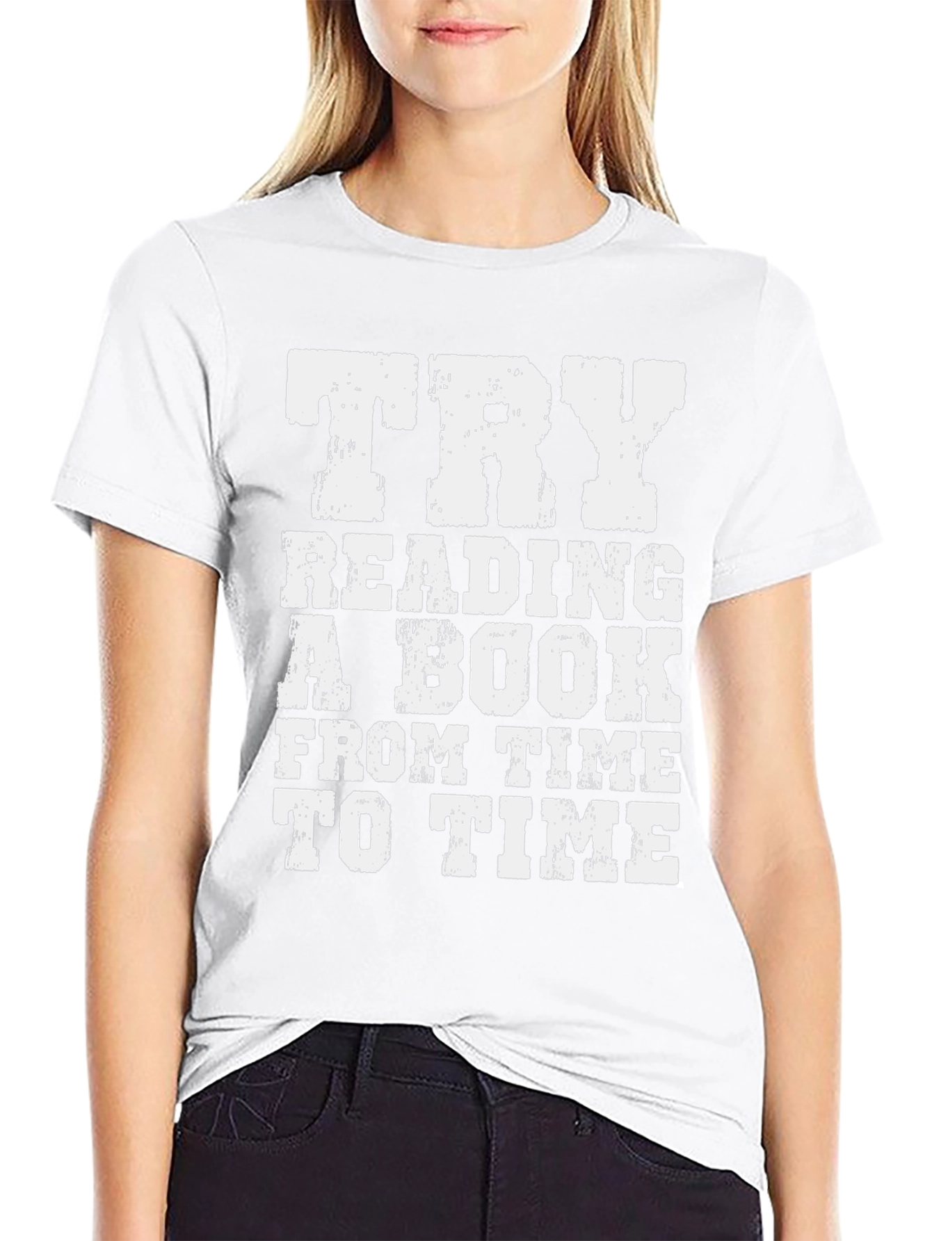 Try Reading A Book Graphic T-Shirt