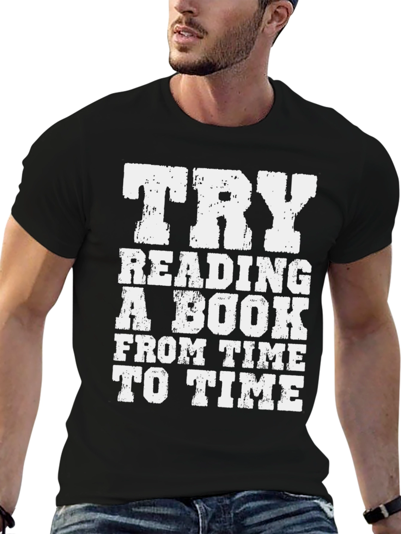 Try Reading A Book Graphic T-Shirt