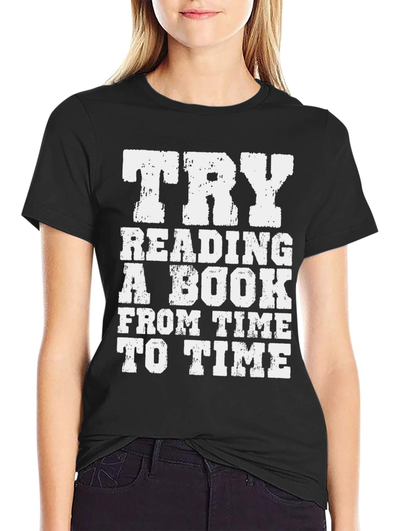 Try Reading A Book Graphic T-Shirt