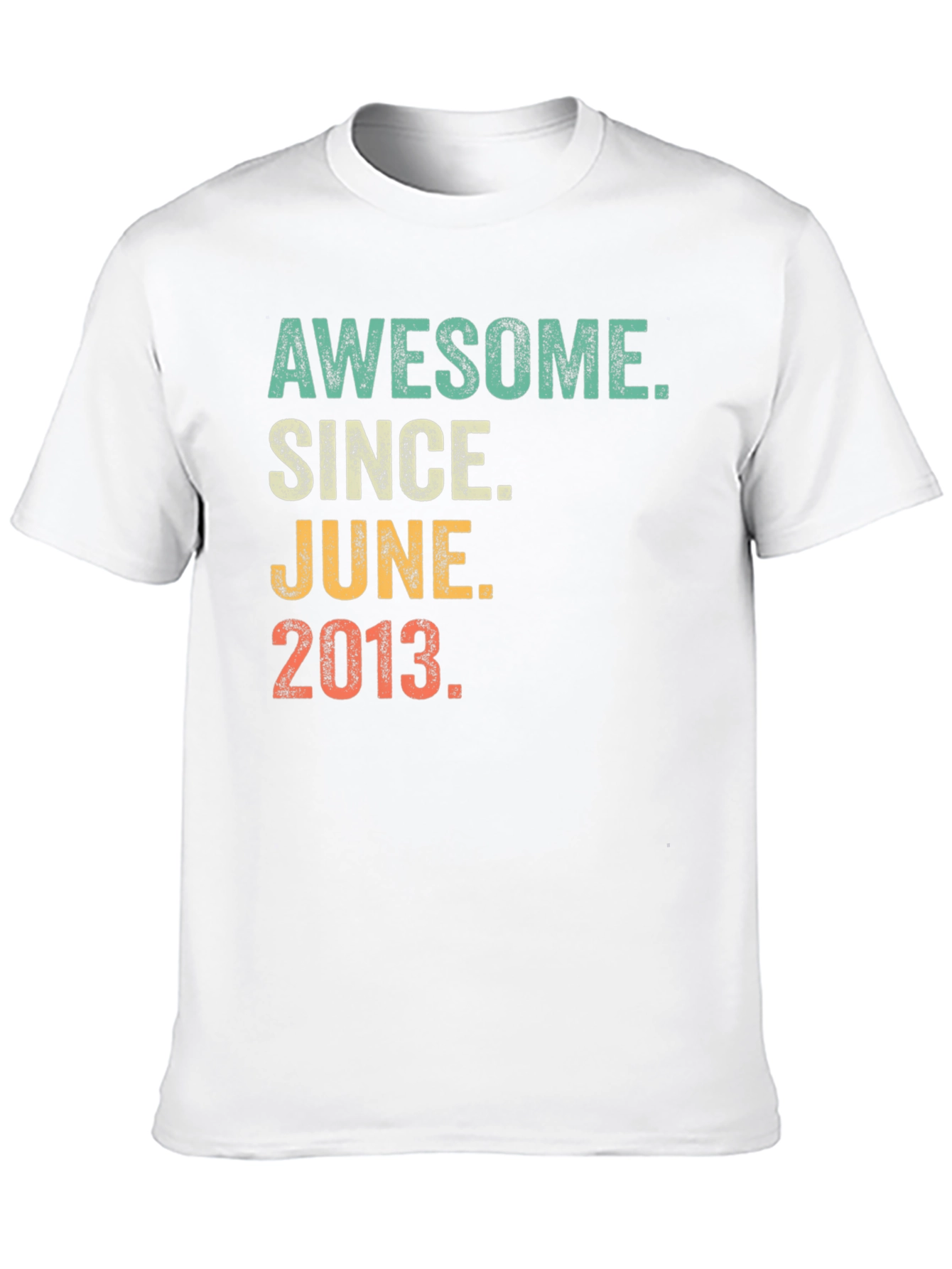 Awesome Since June 2013 Black Graphic T-Shirt