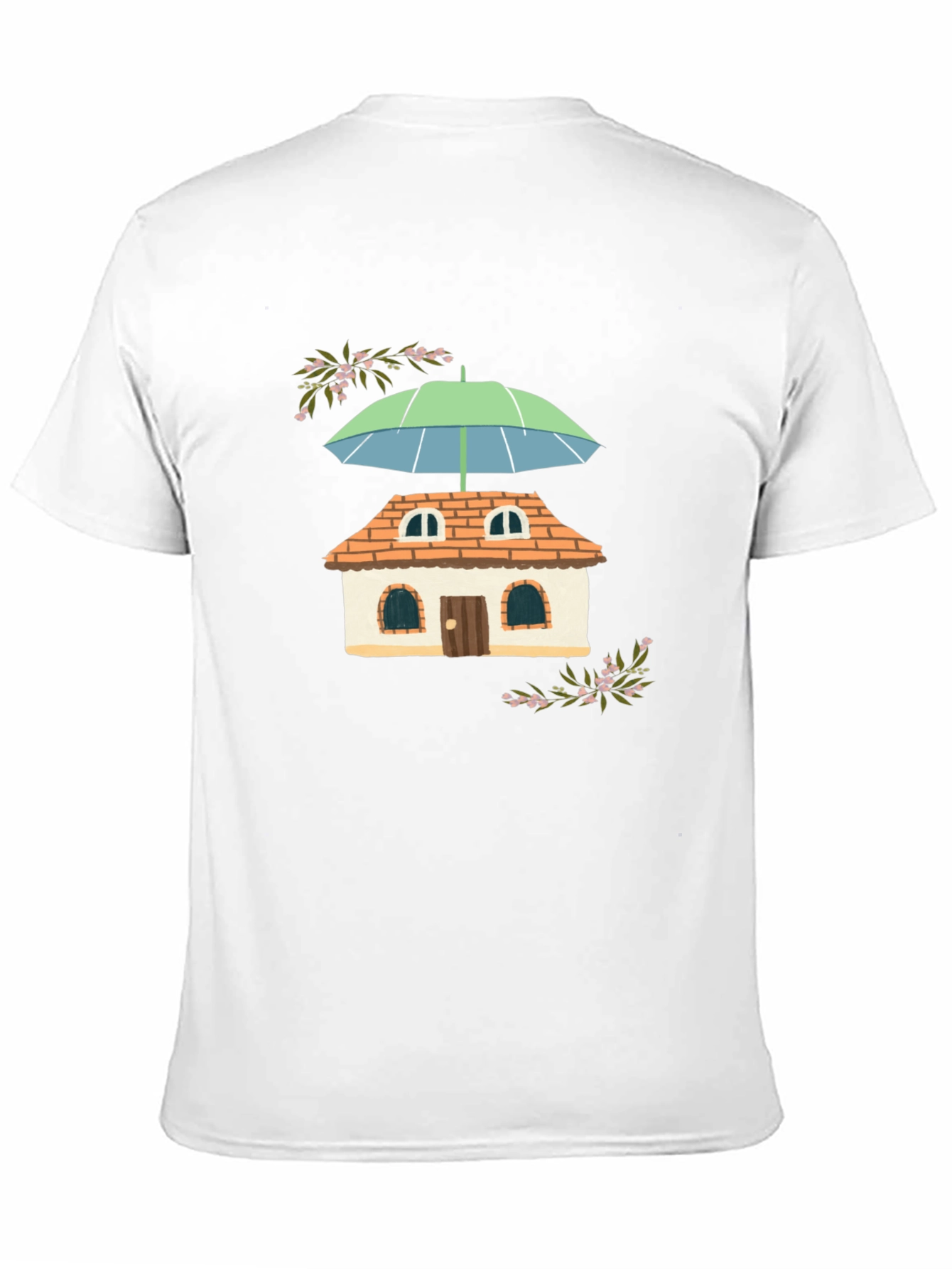 Quirky House Under Umbrella T-Shirt