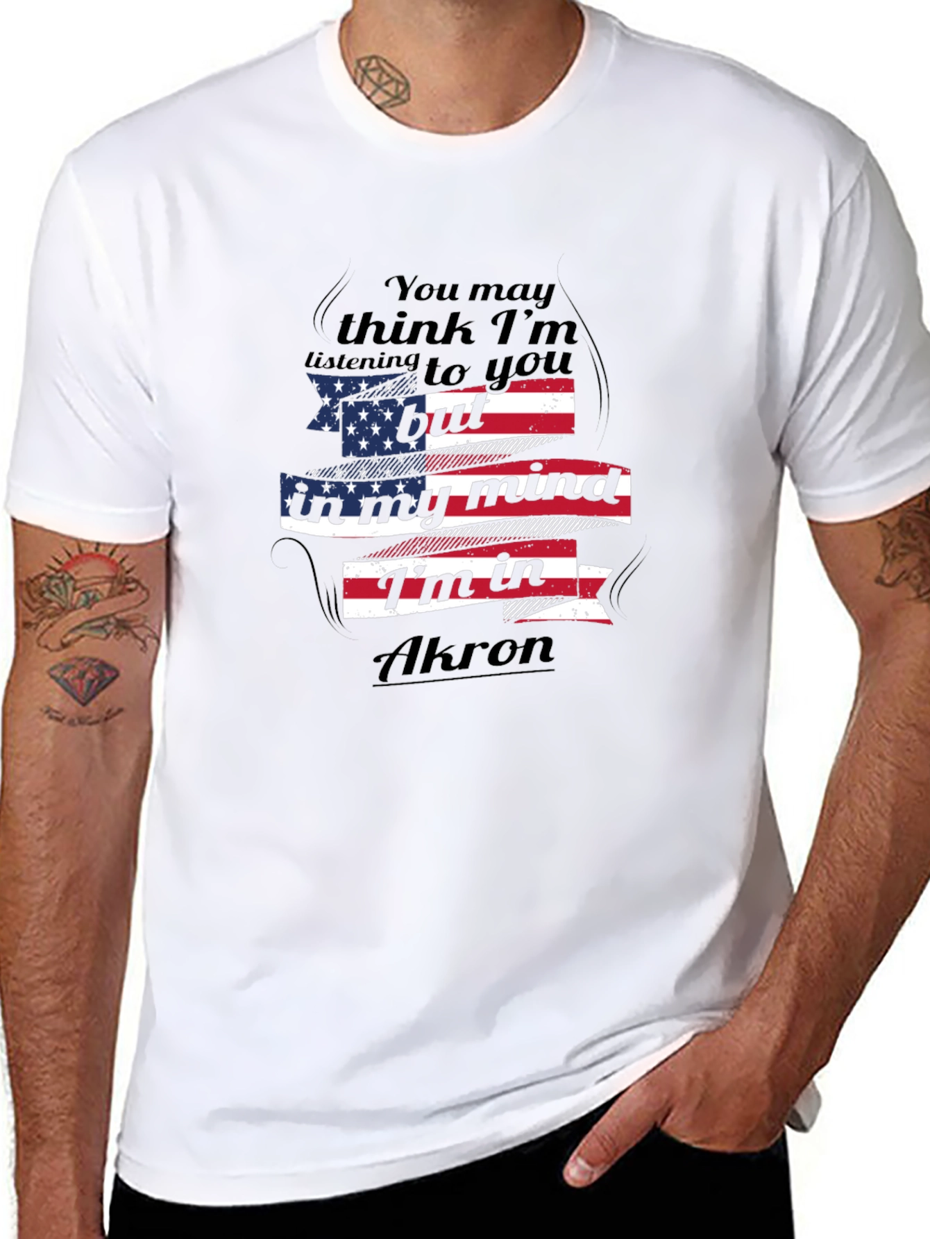 Akron Mind T-Shirt - Patriotic Design