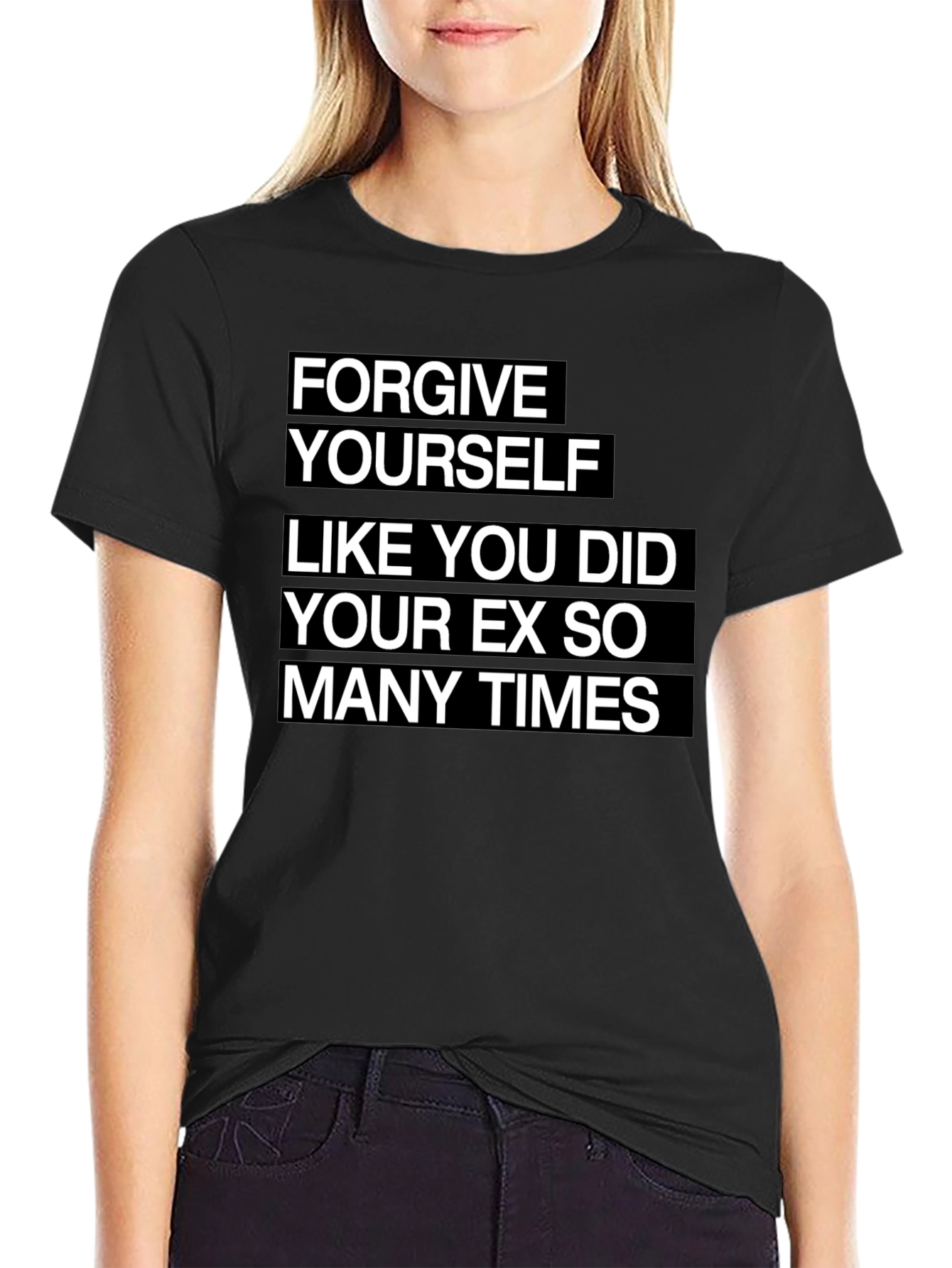 Forgive Yourself Funny Graphic Tee