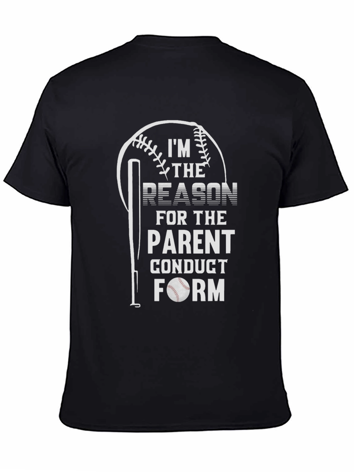 Funny Baseball Parent Conduct Form T-Shirt