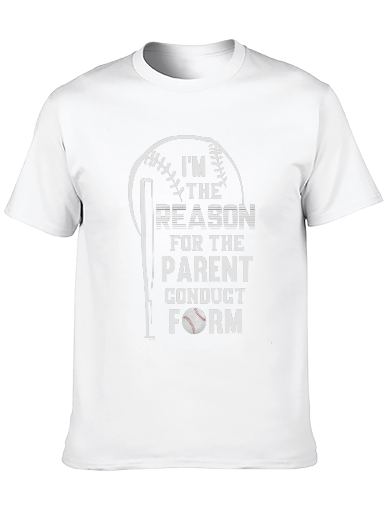 Funny Baseball Parent Conduct Form T-Shirt