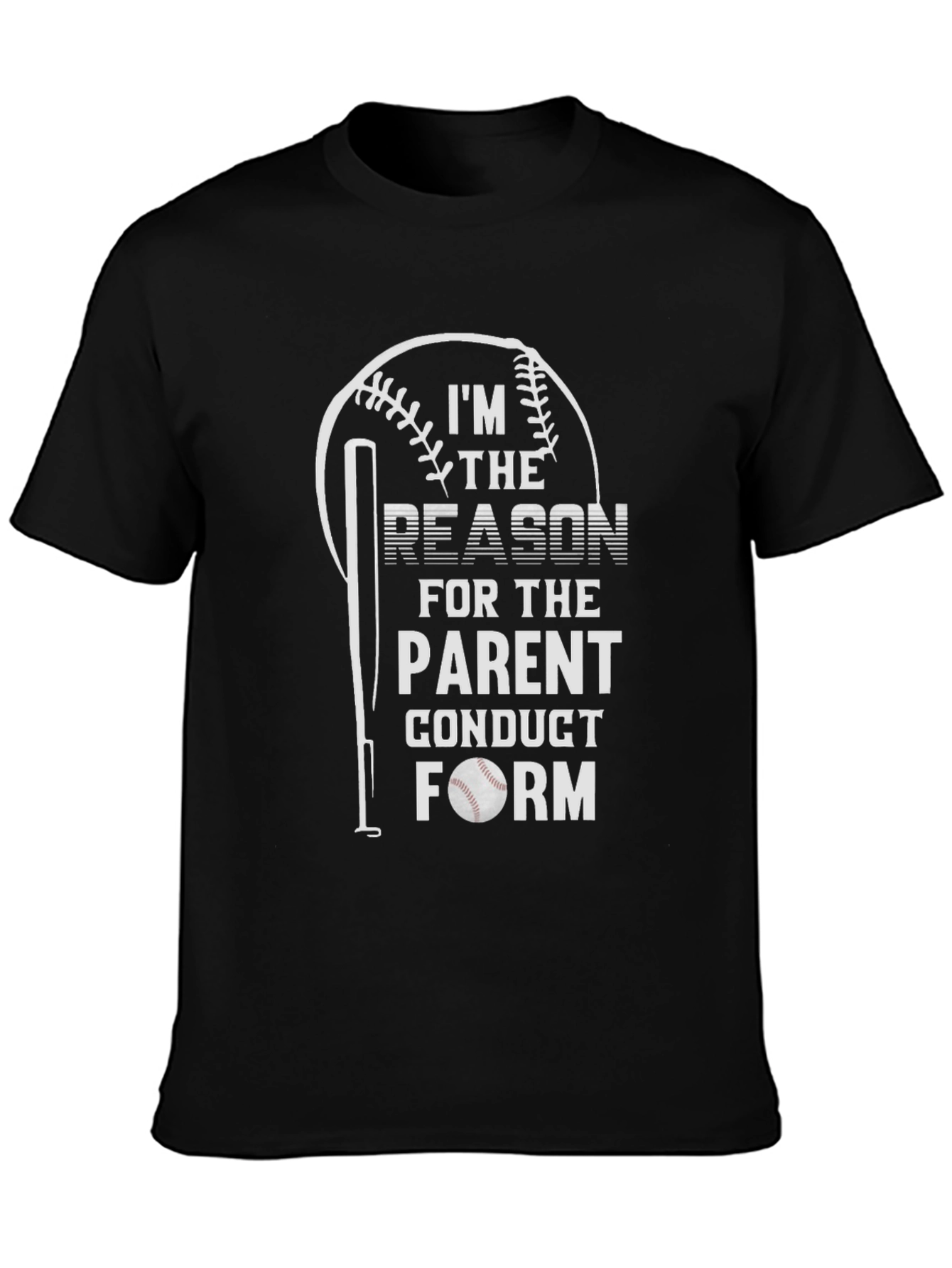 Funny Baseball Parent Conduct Form T-Shirt