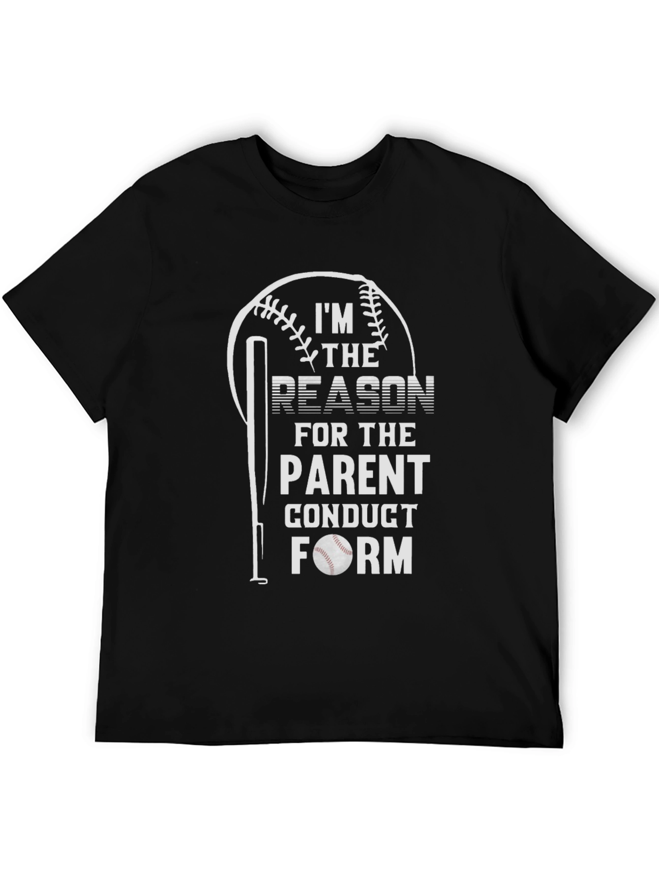 Funny Baseball Parent Conduct Form T-Shirt