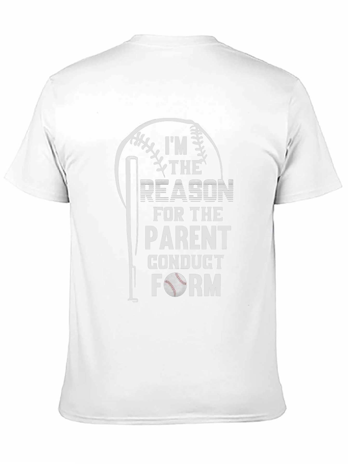 Funny Baseball Parent Conduct Form T-Shirt