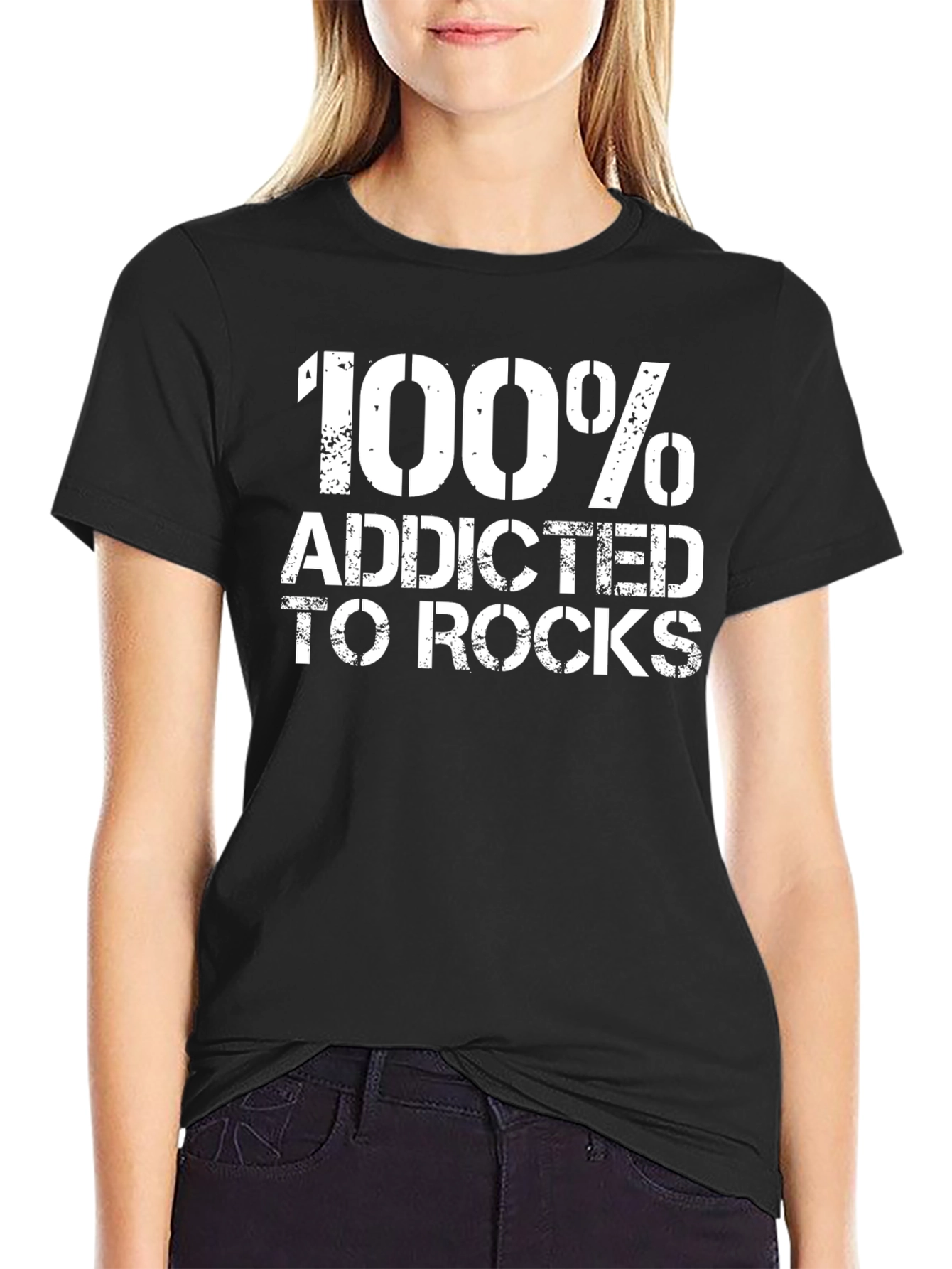 100% Addicted To Rocks Graphic Tee