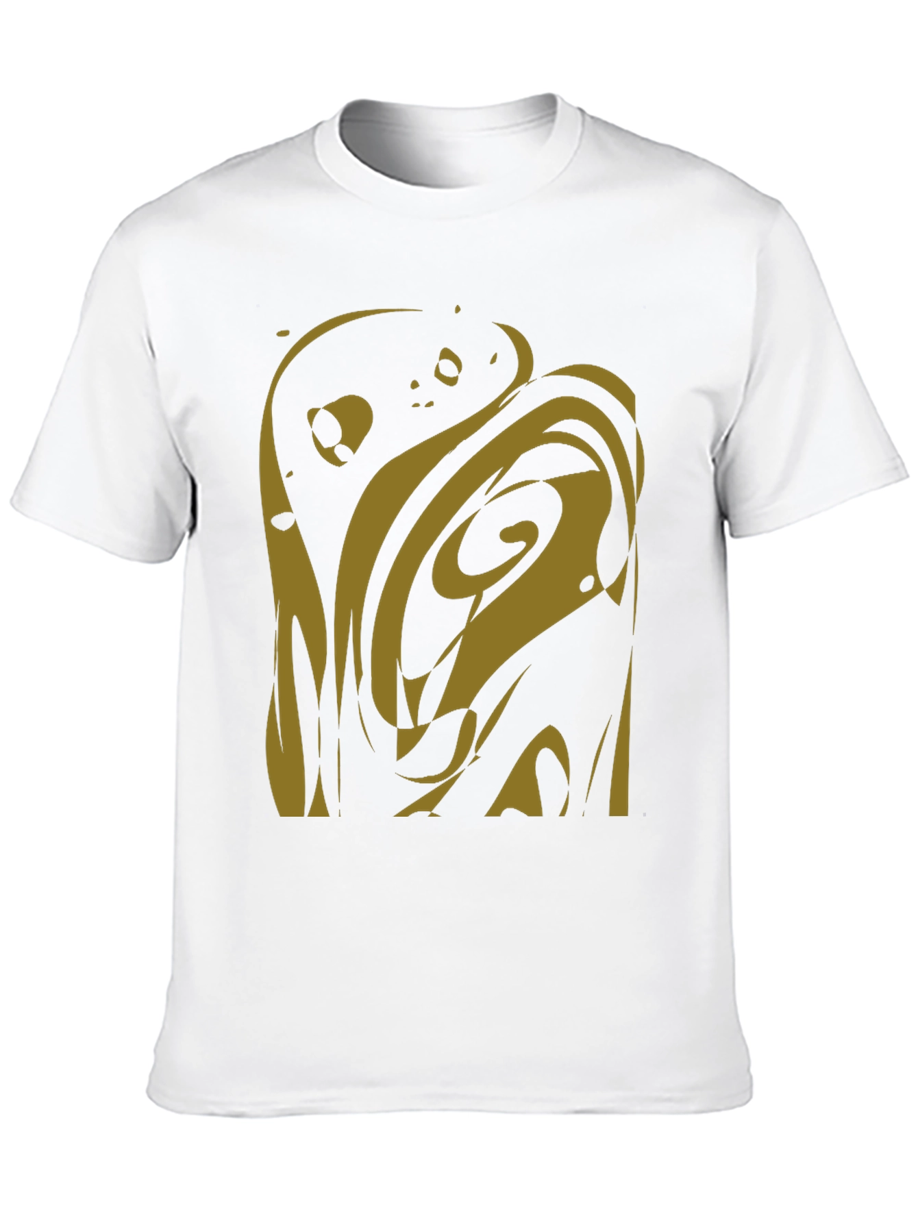 Abstract Art Graphic Tee - Black