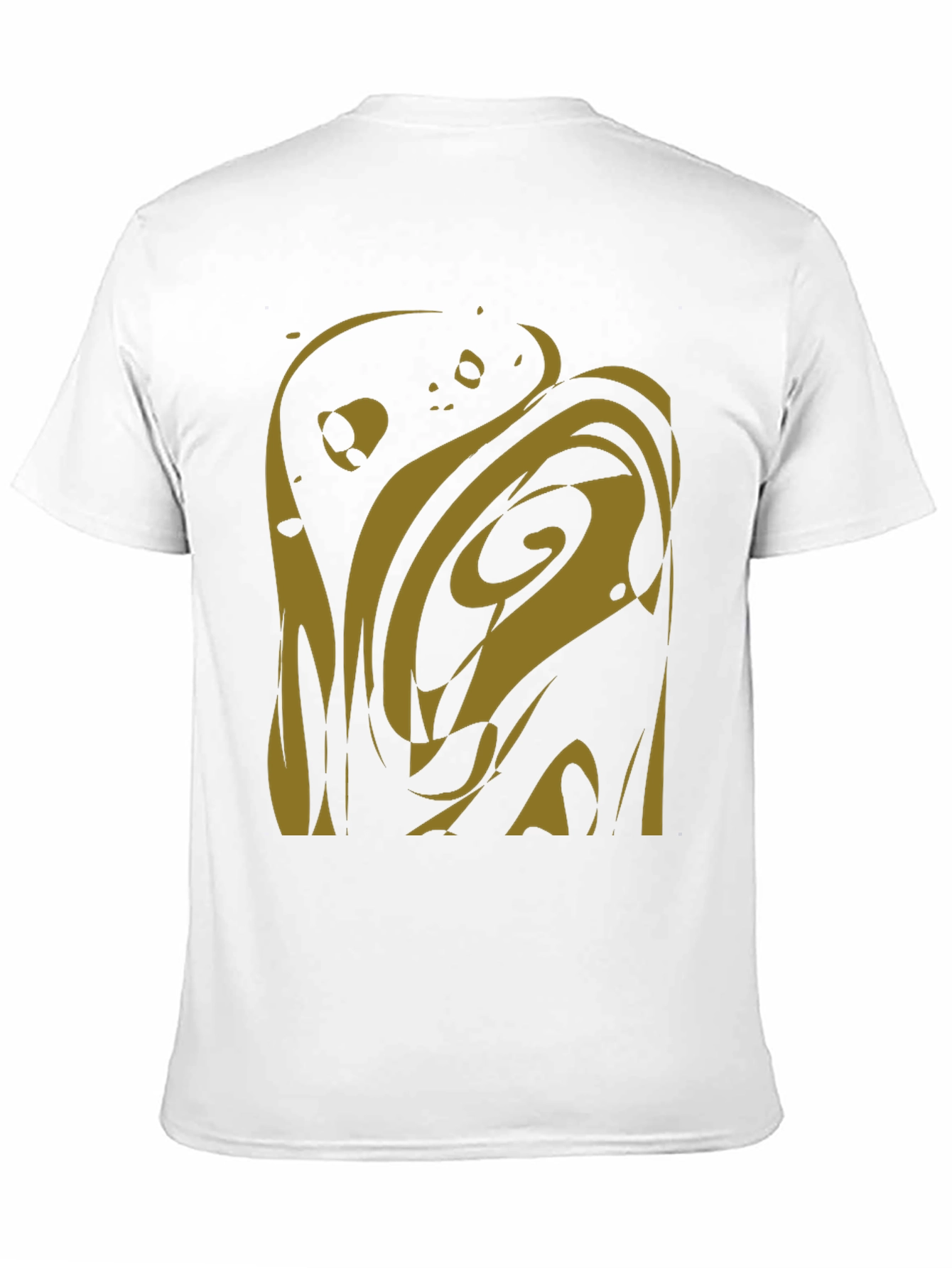 Abstract Art Graphic Tee - Black