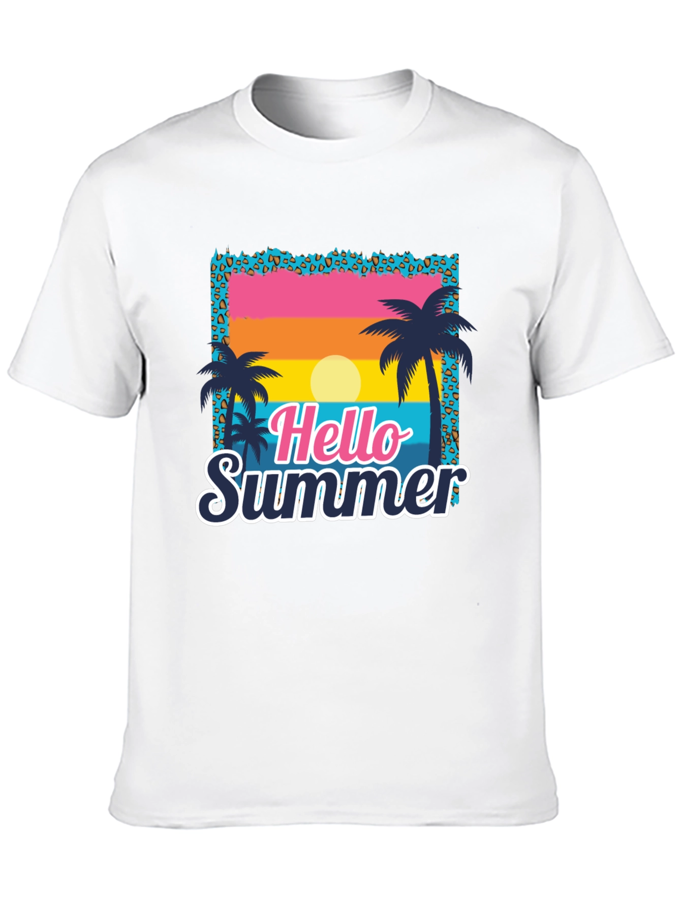 Hello Summer Palm Tree T-Shirt