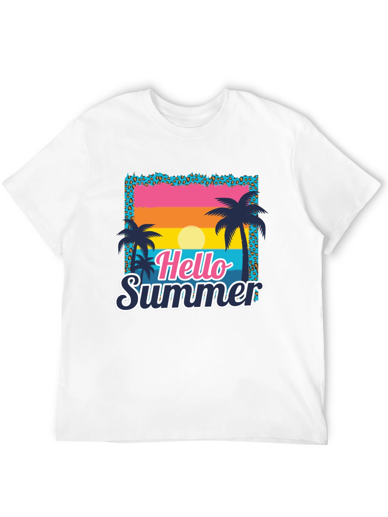 Hello Summer Palm Tree T-Shirt