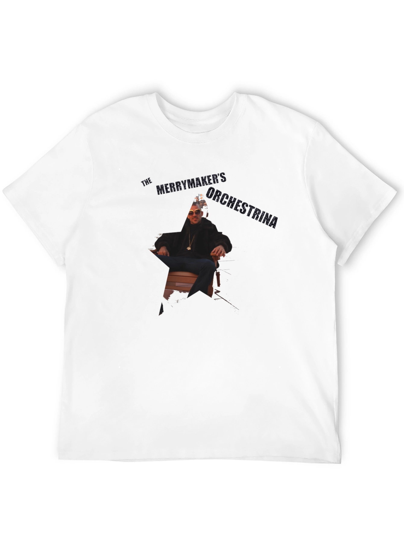 Black Short Sleeve T-Shirt with Graphic Design