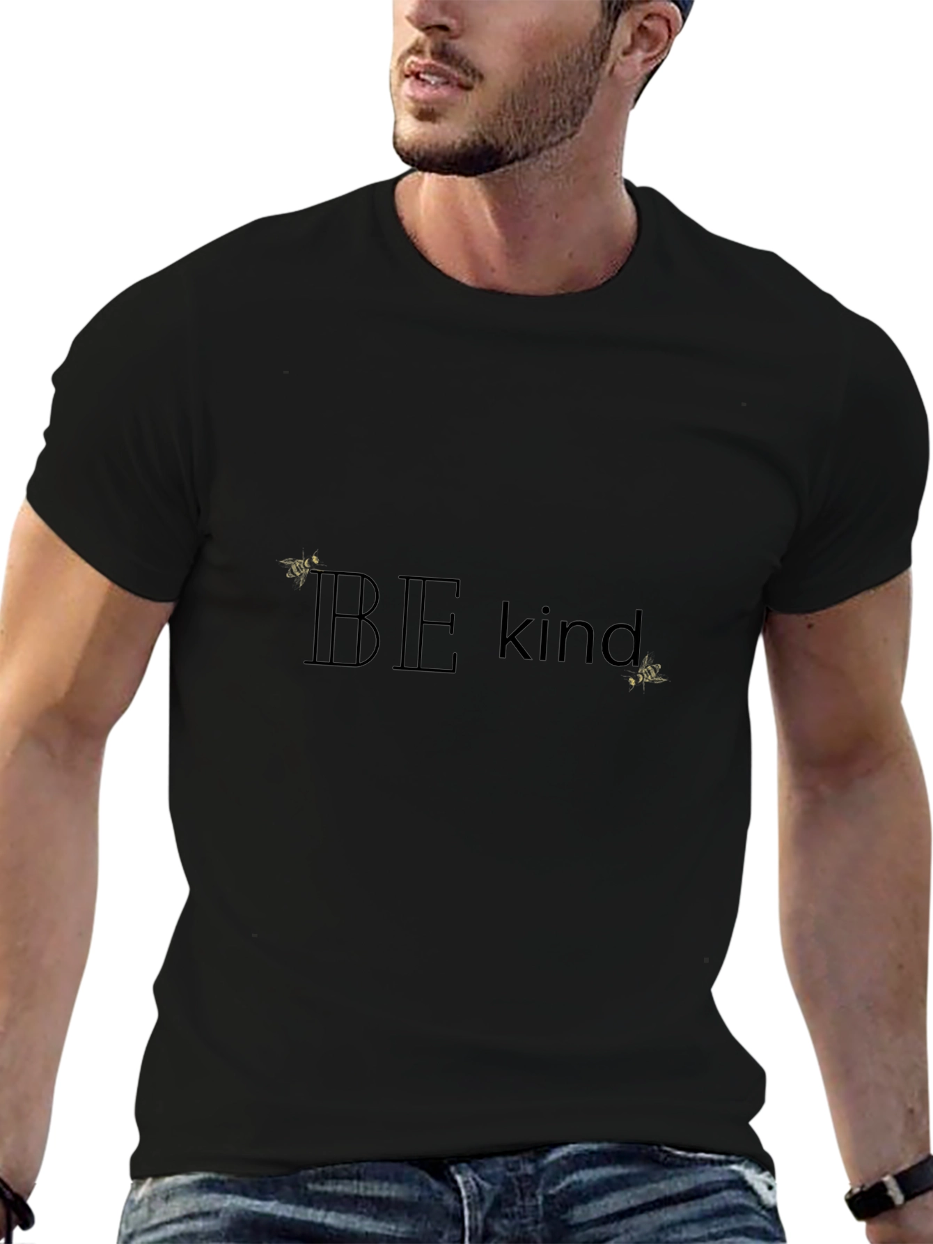 Be Kind Bee Graphic Tee - Black