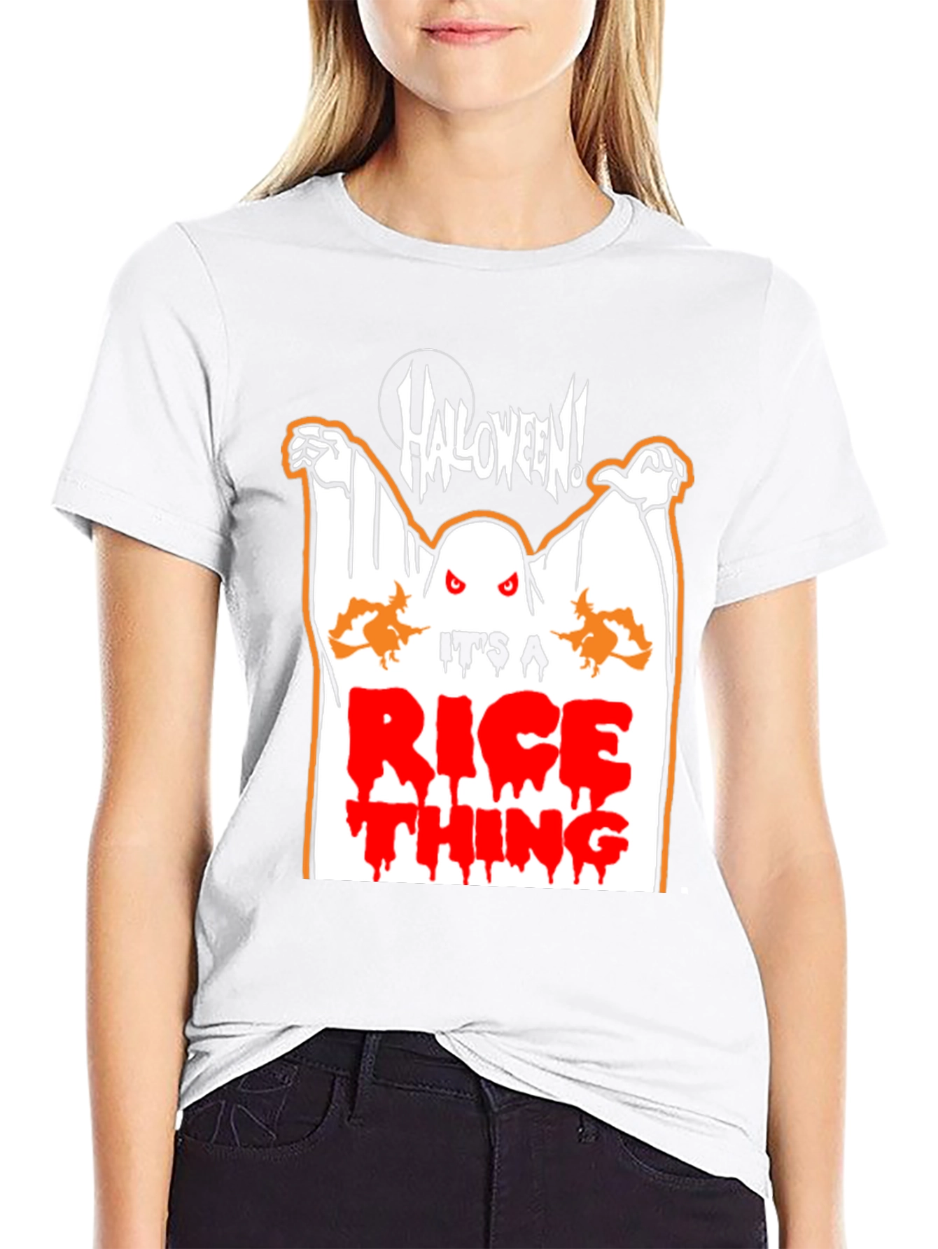 Halloween Ghost Its A Rice Thing T-Shirt
