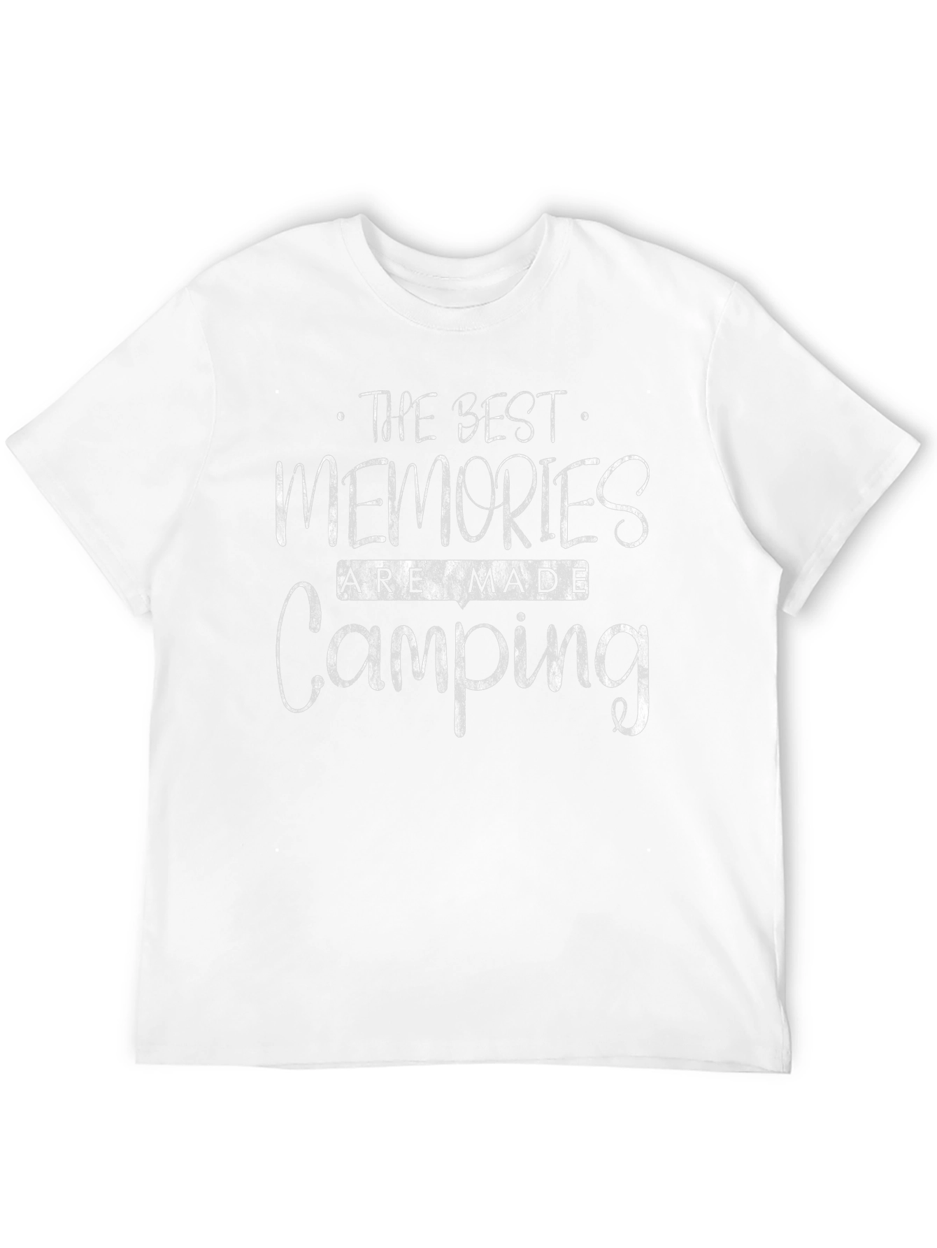 Camping Memories T-Shirt - Black Crew Neck Tee