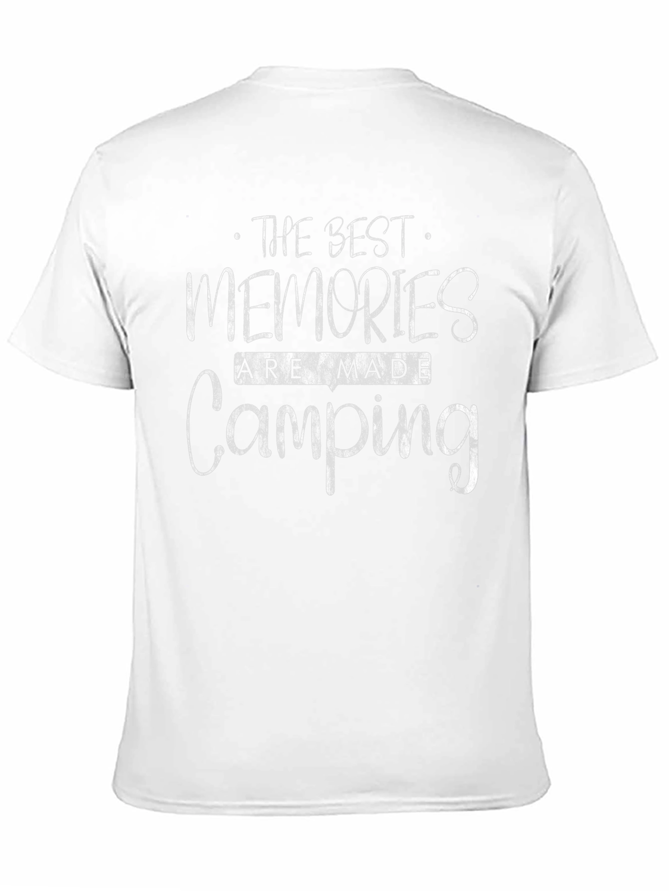 Camping Memories T-Shirt - Black Crew Neck Tee