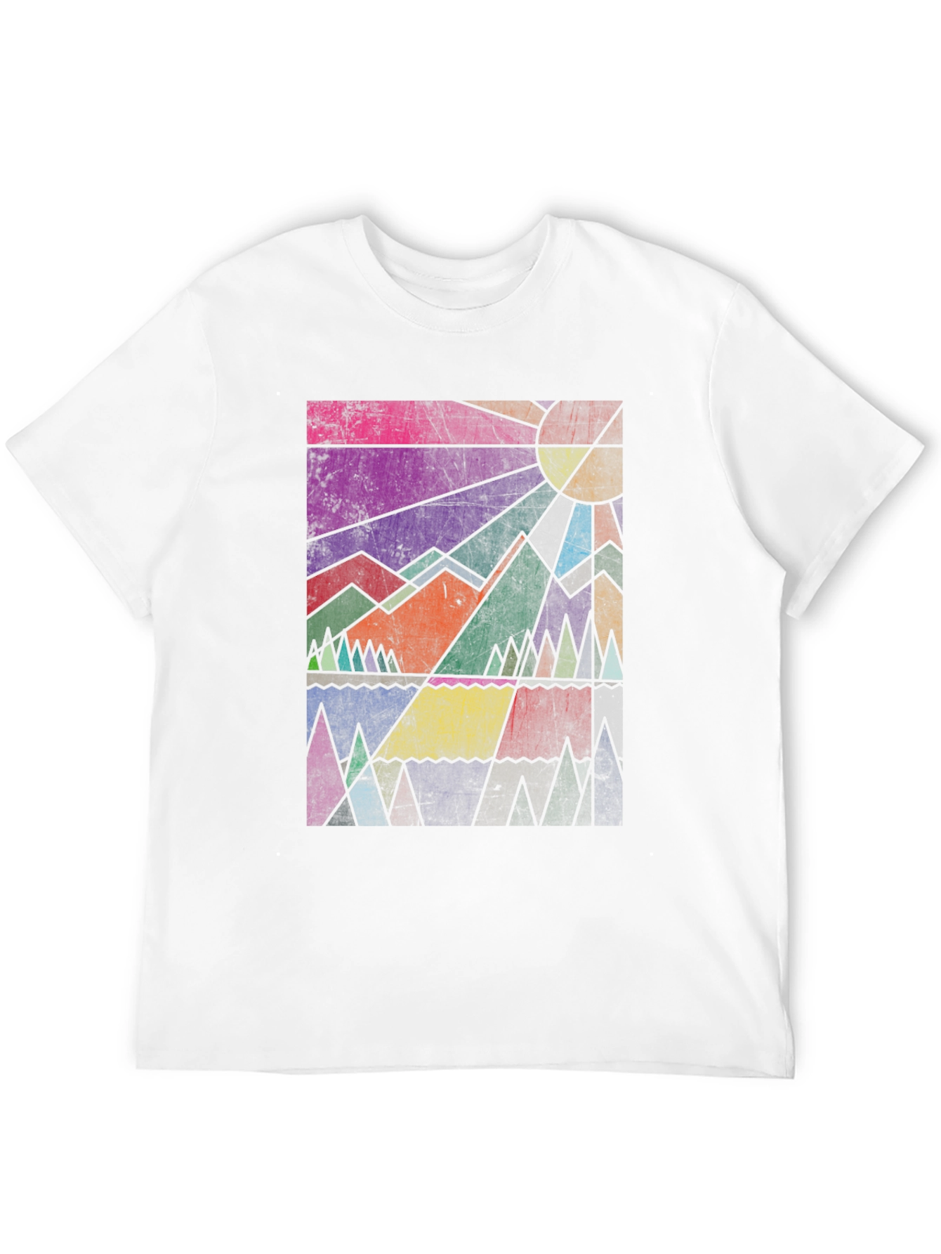 Geometric Mountain Graphic Tee