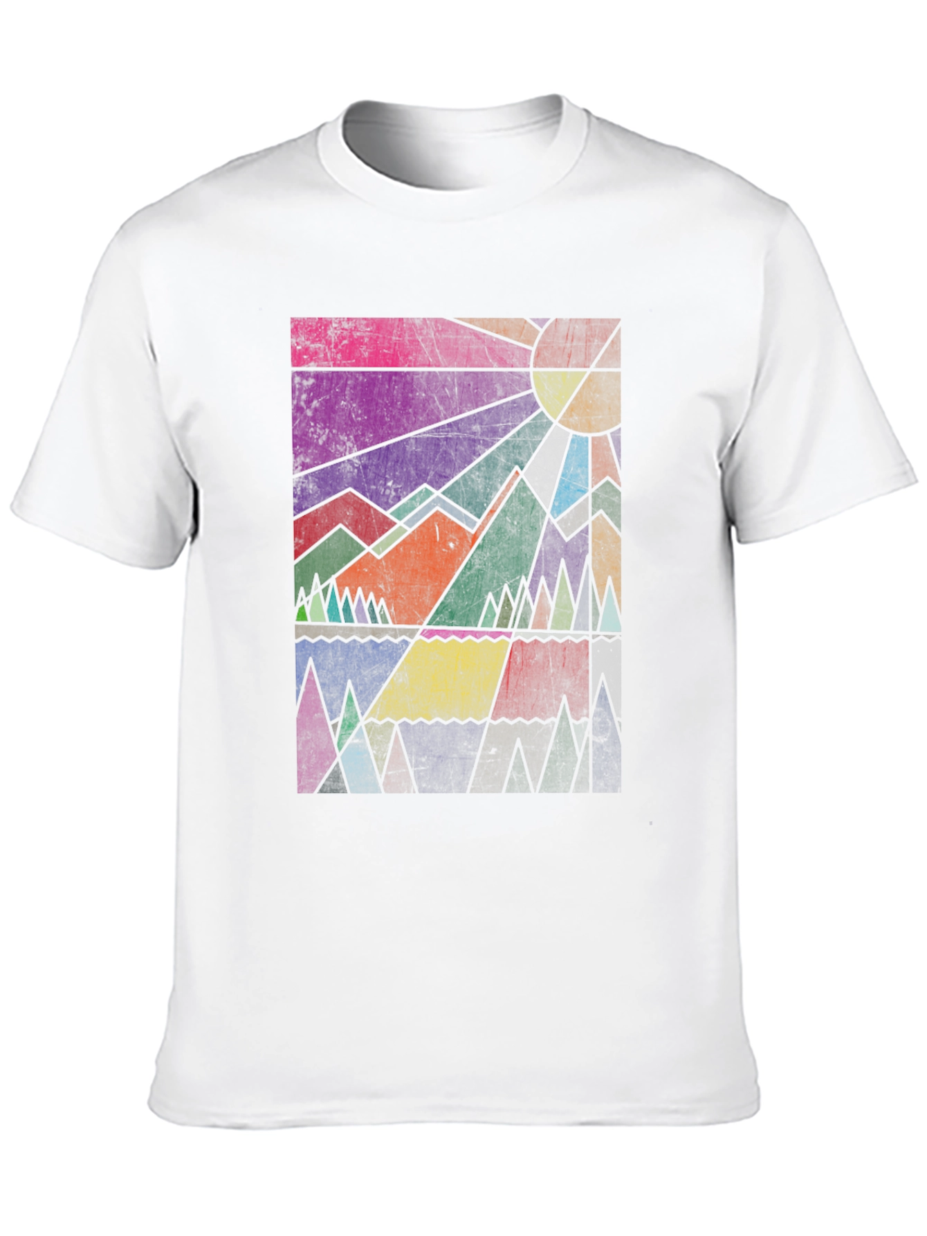 Geometric Mountain Graphic Tee