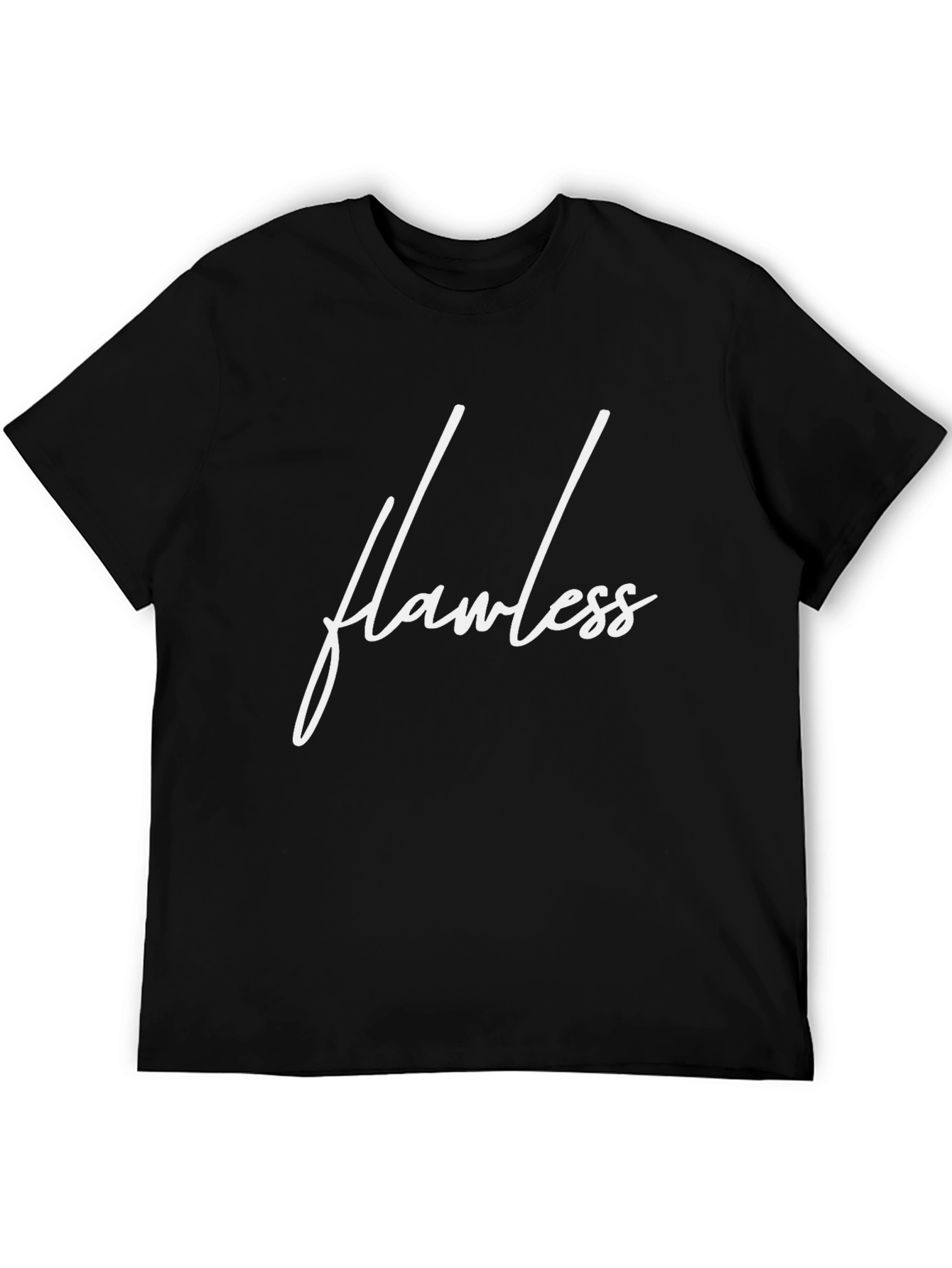 Flawless Graphic Tee - Stylish Black T-Shirt