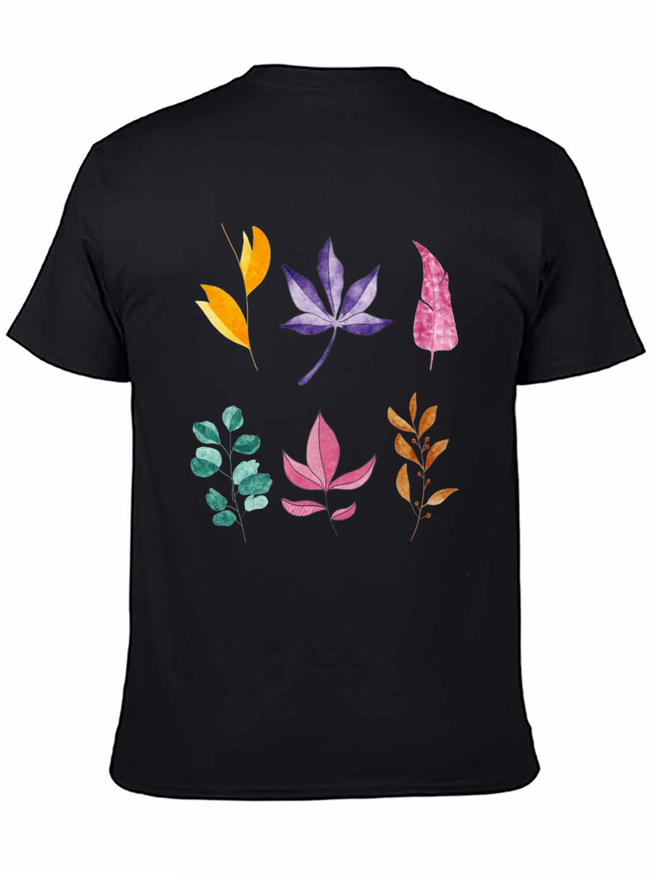 Botanical Leaves Graphic Print Tee