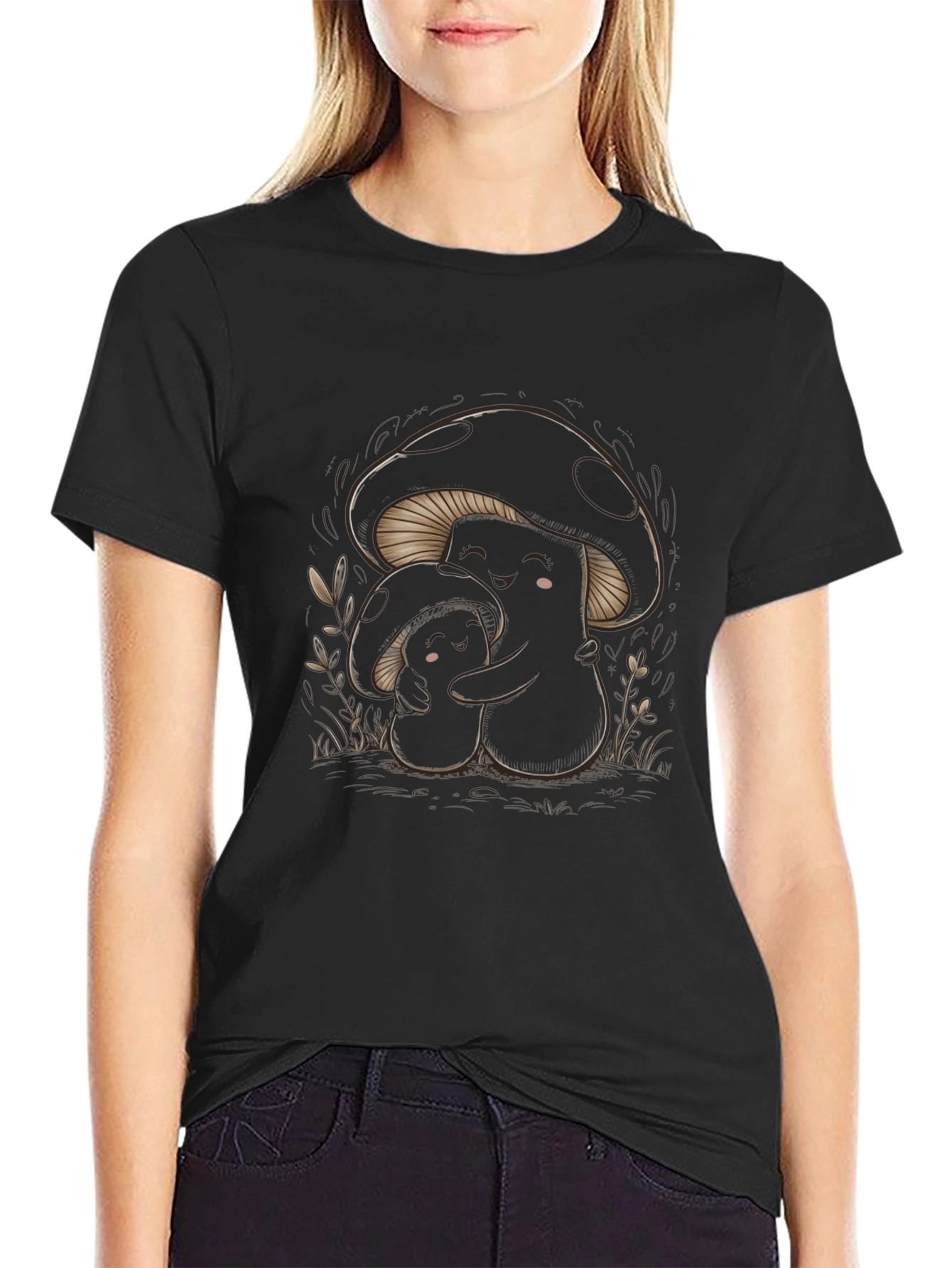 Whimsical Mushroom Graphic Tee - Soft & Stylish