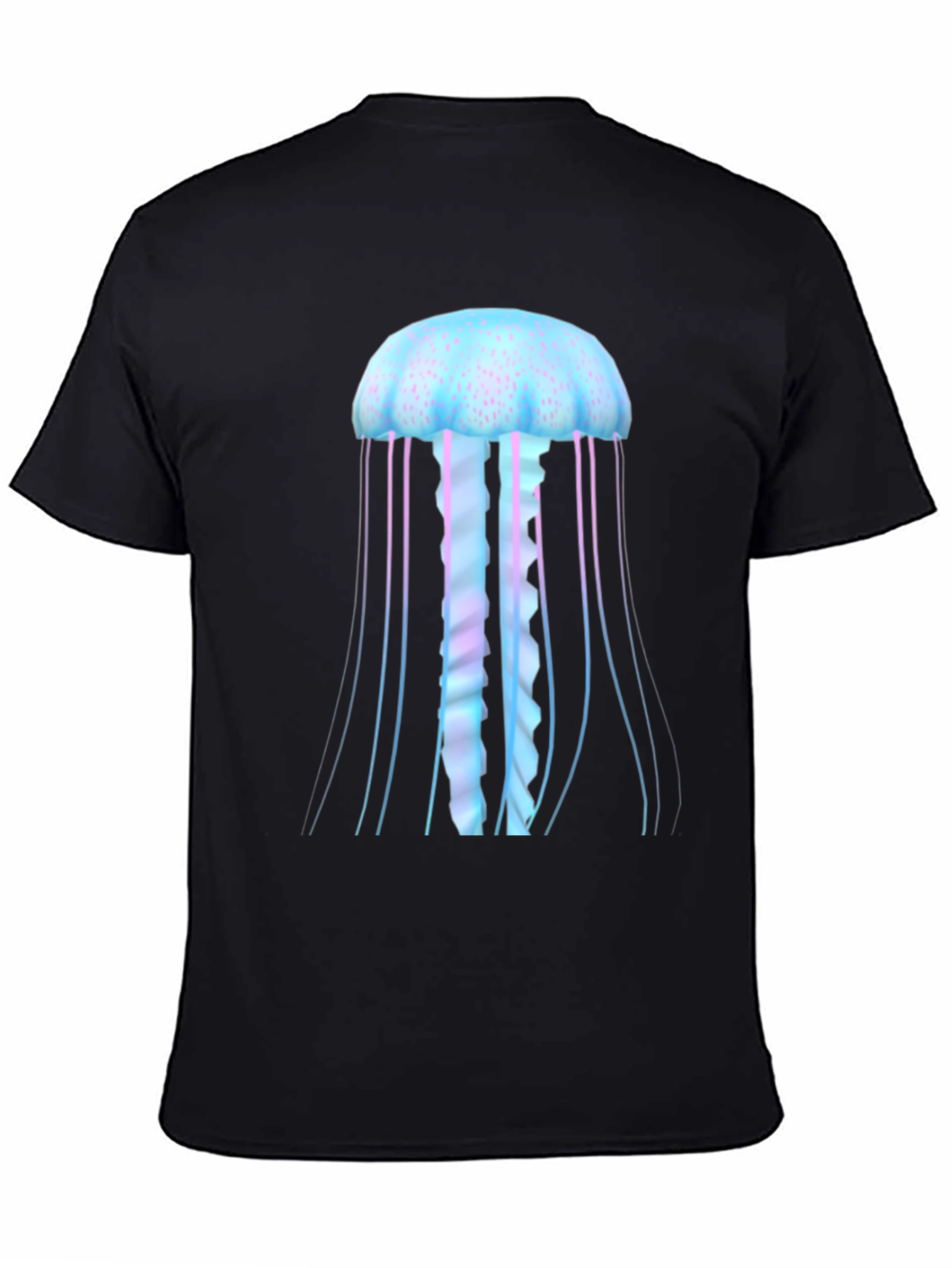 Jellyfish Graphic Tee - Black Cotton Comfort