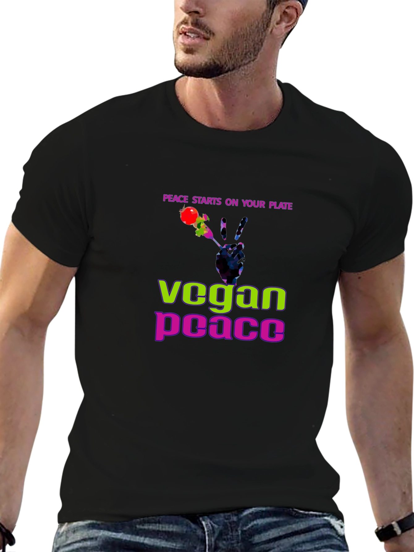 Vegan Peace T-Shirt - Spread the Message!