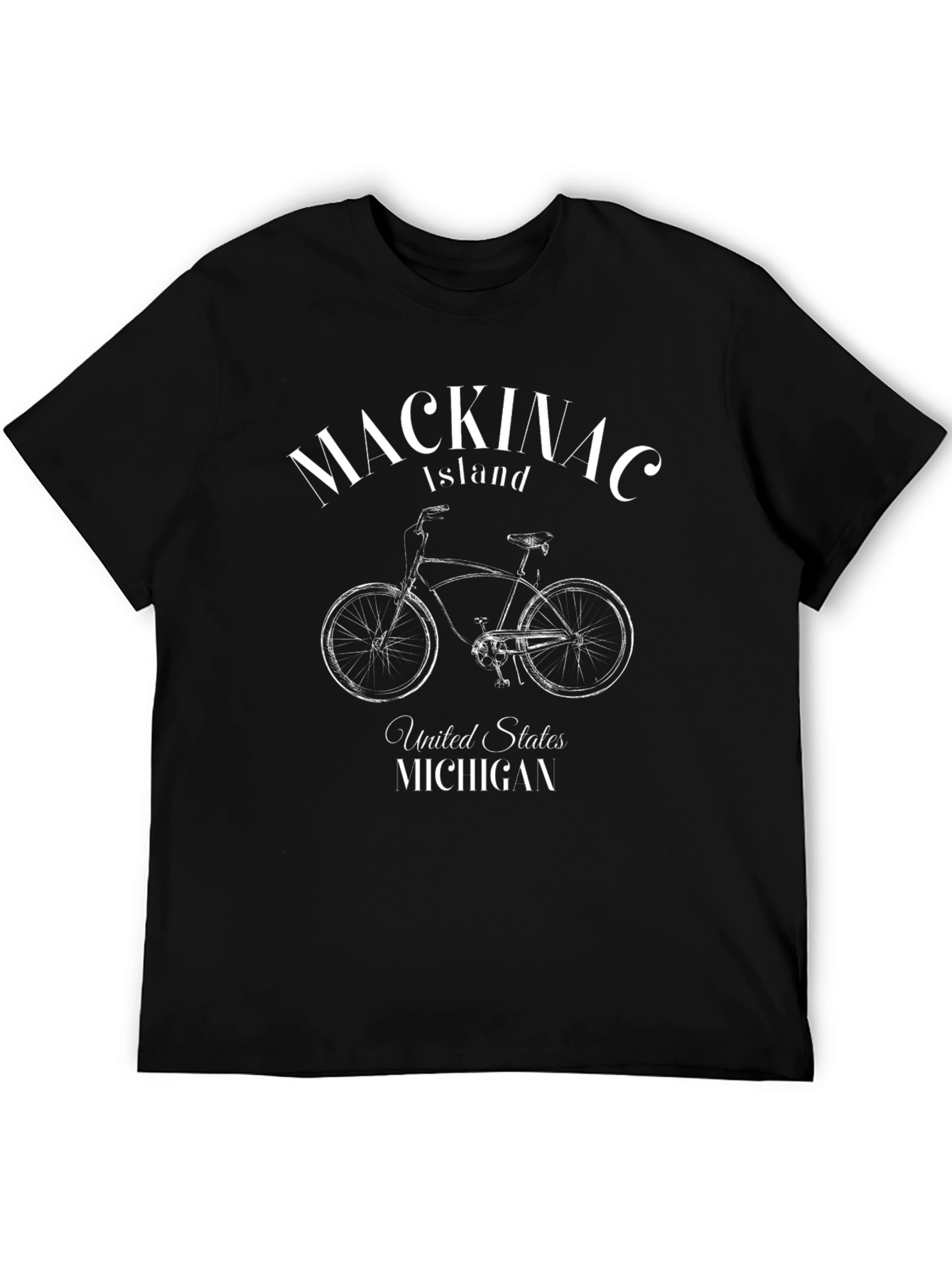 Mackinac Island Bicycle Graphic Tee - Michigan Souvenir Shirt