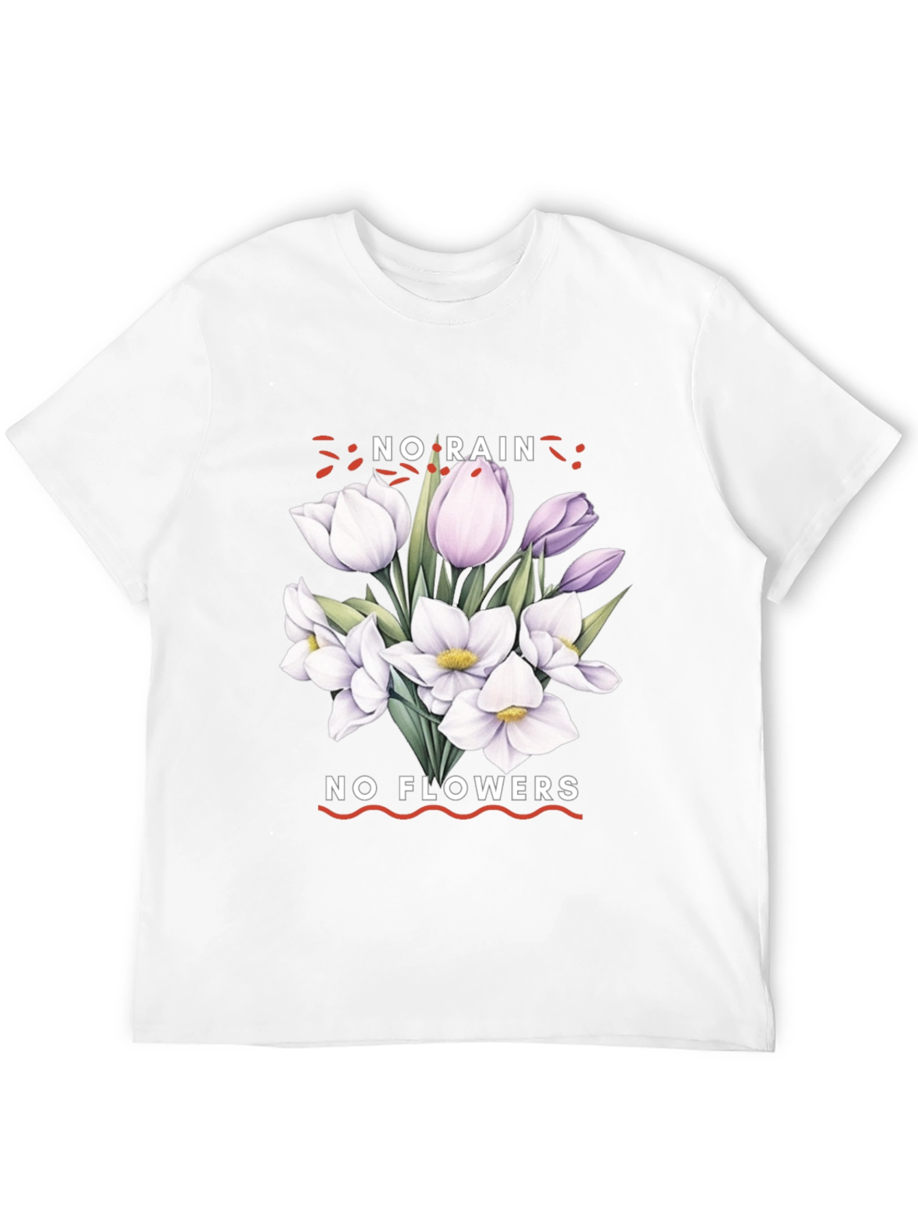 No Rain No Flowers Graphic Tee - Black