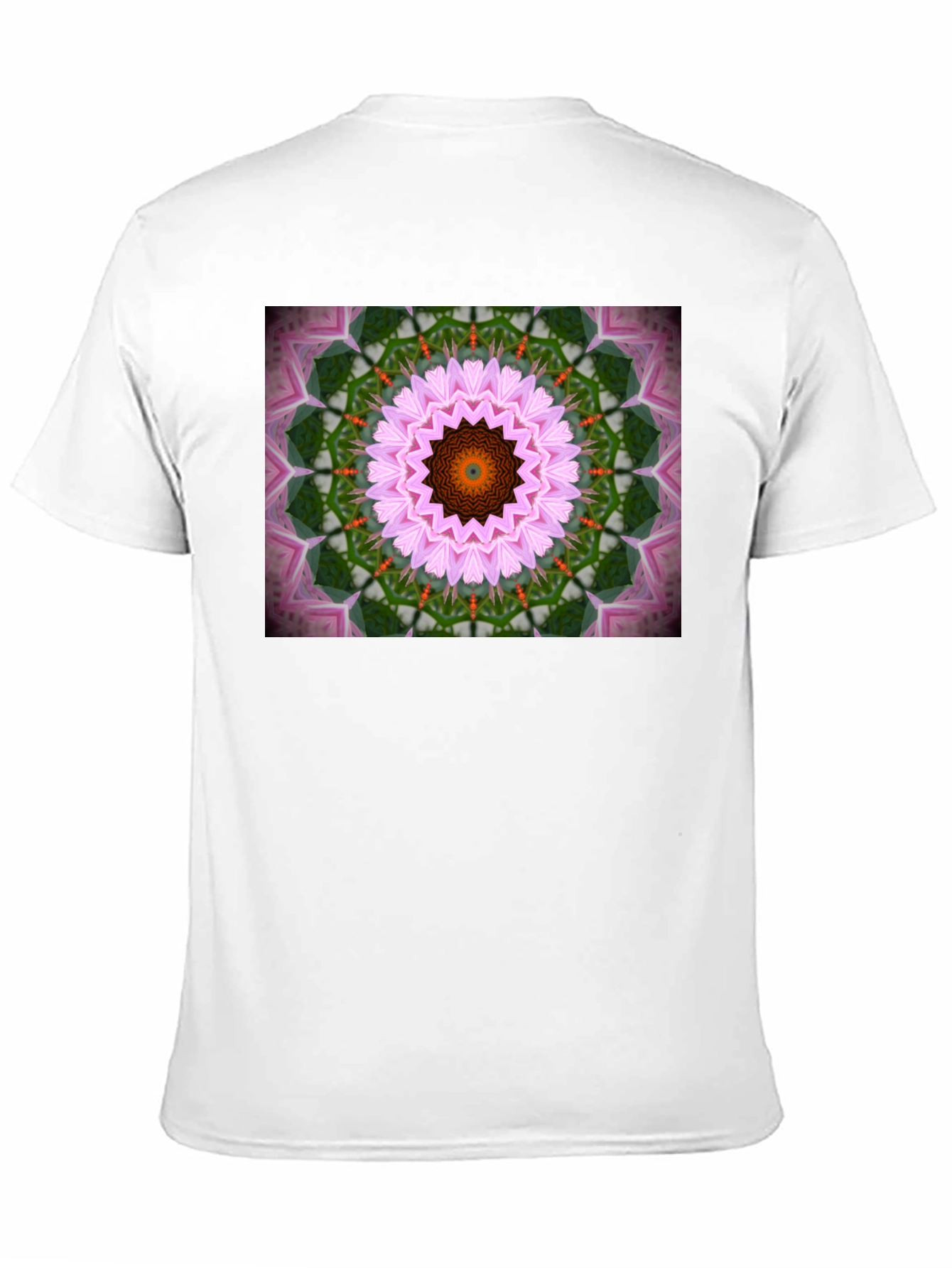 Kaleidoscope Floral Print Black T-Shirt