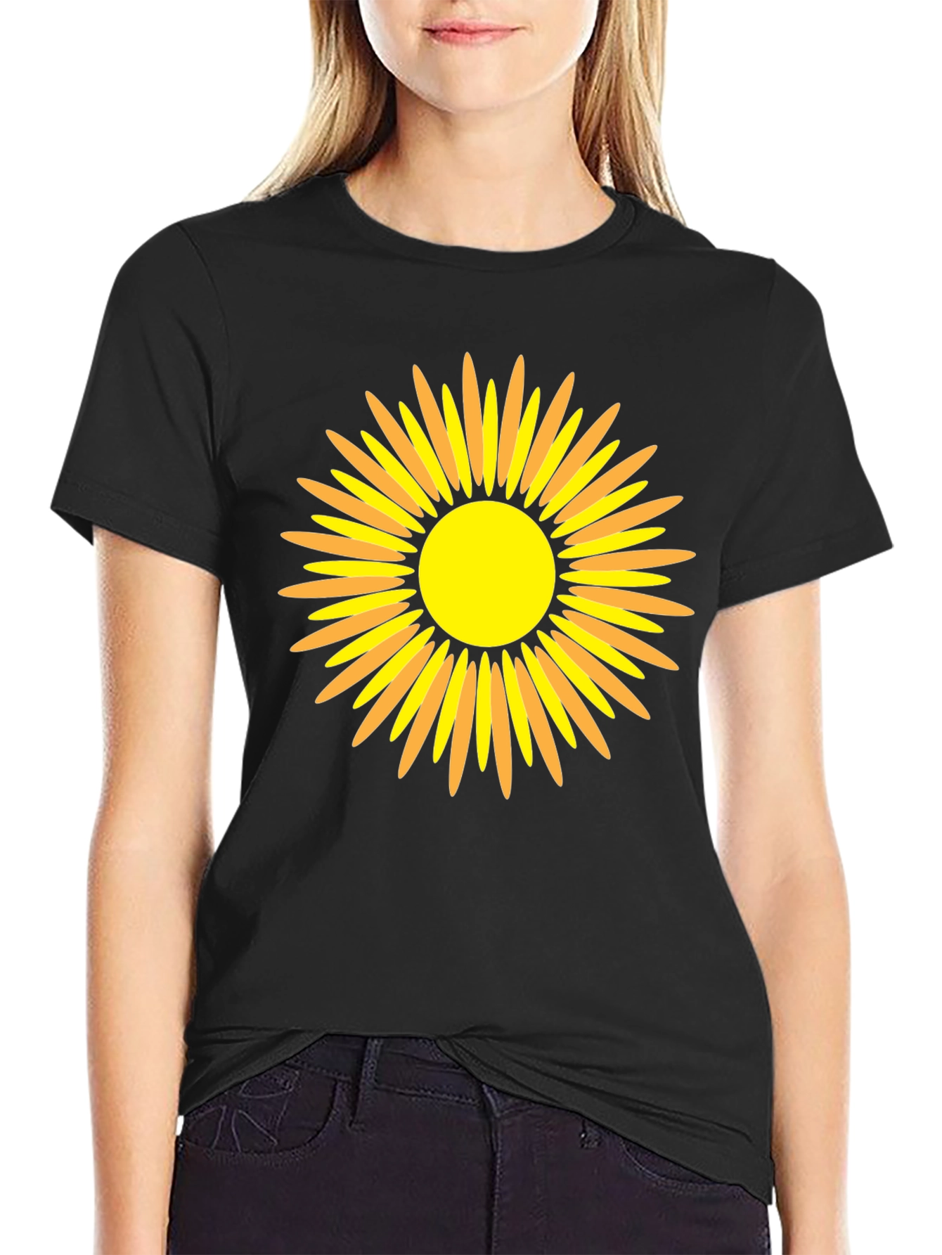 Sunflower Graphic Black T-Shirt - Mens