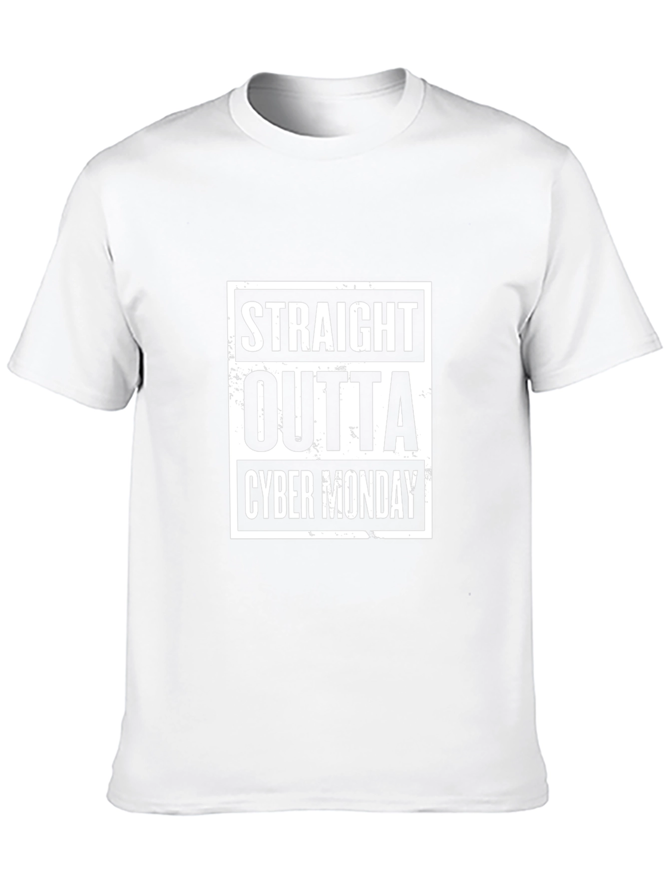 Straight Outta Cyber Monday Black T-Shirt
