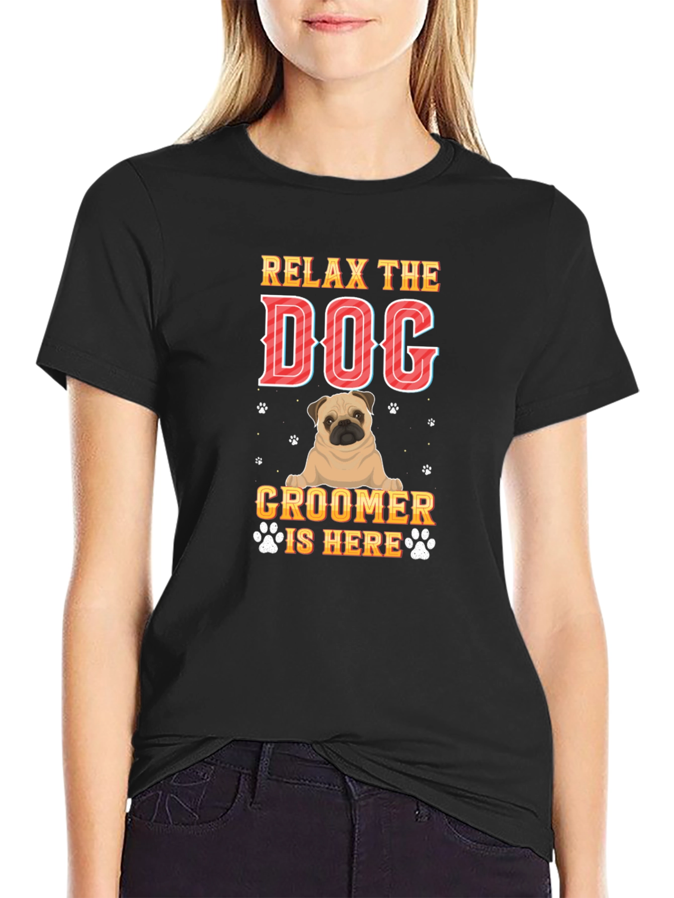 Relax the Dog Groomer Is Here T-Shirt