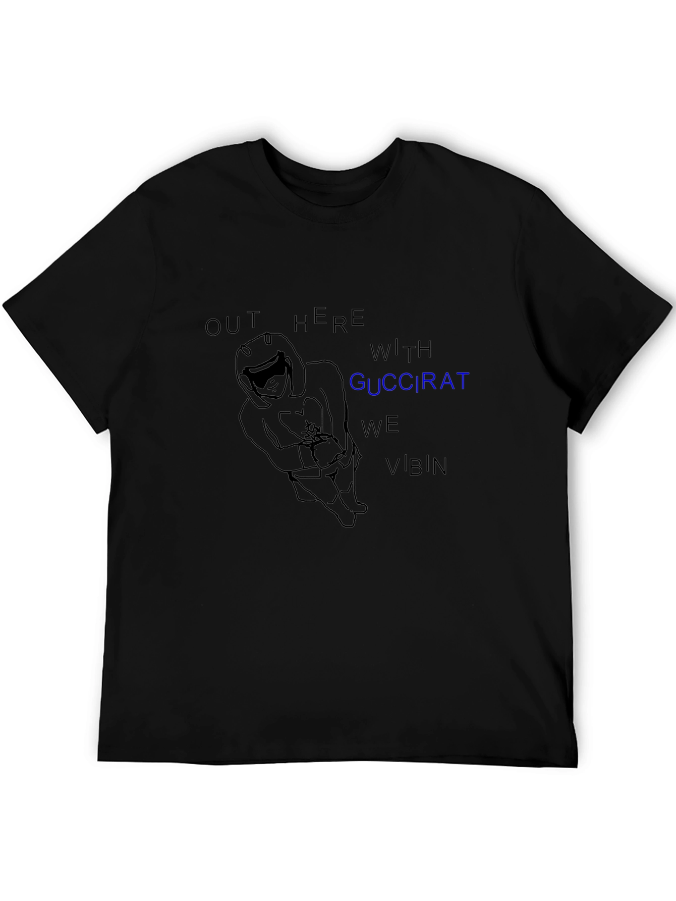 GucciRat VIBIN Graphic Tee - Black