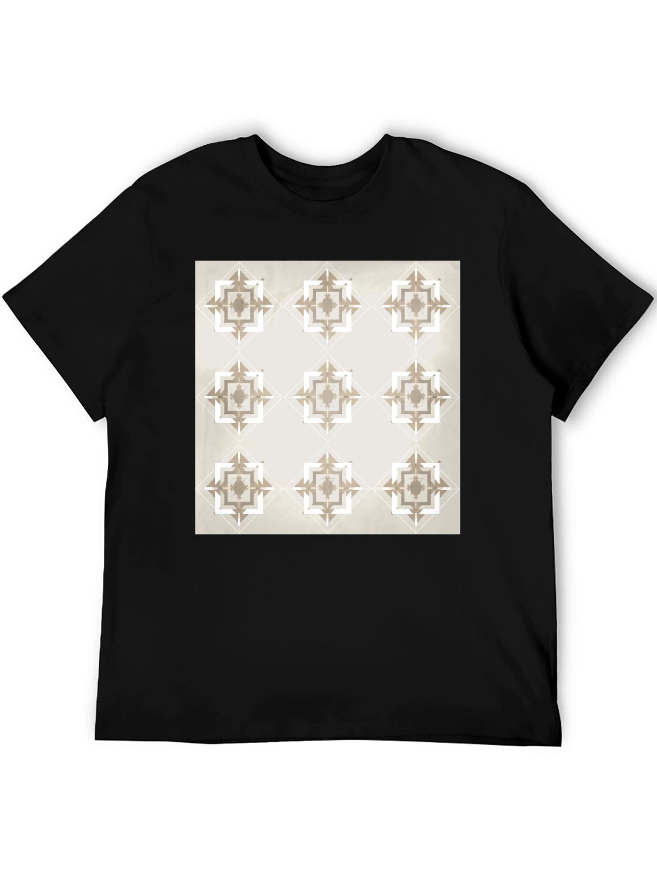 Geometric Pattern Tee - Modern Style