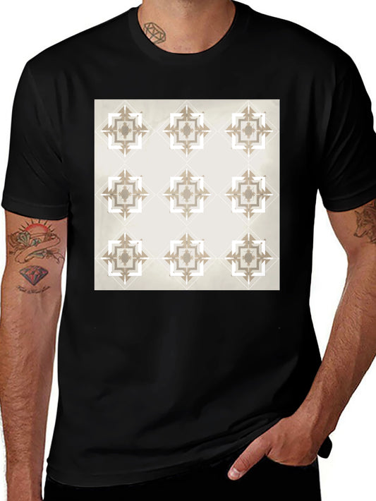 Geometric Pattern Tee - Modern Style
