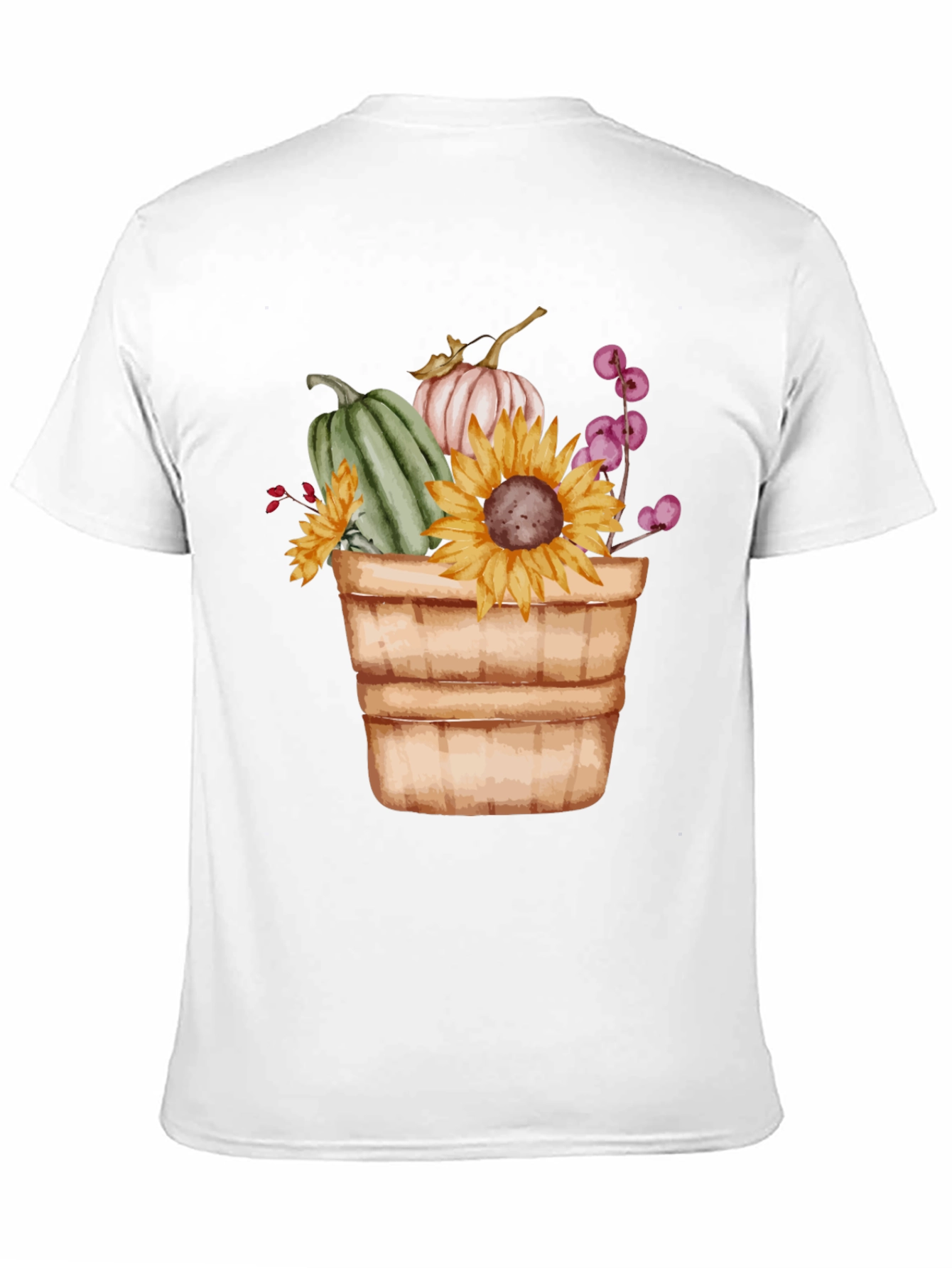 Autumn Harvest T-Shirt: Pumpkins & Sunflowers