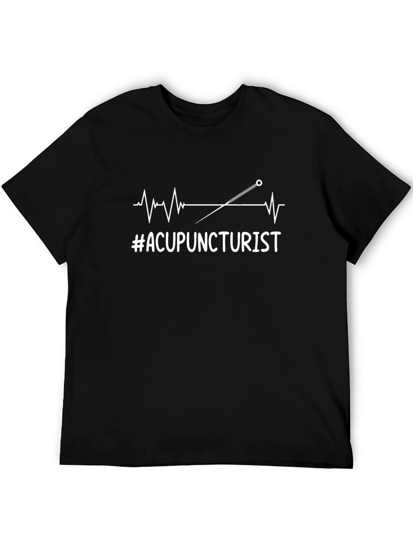 Acupuncturist T-Shirt - Unisex Black Tee with Medical Design