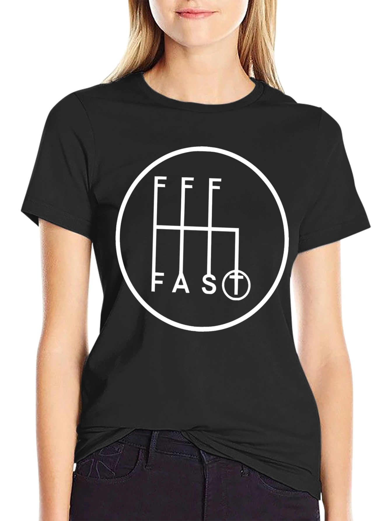 Fast Shift T-Shirt - Black Graphic Tee