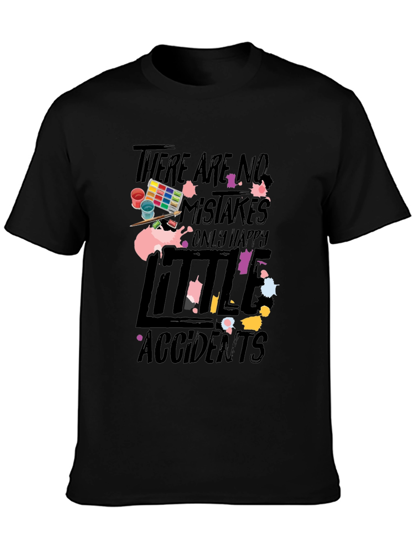 Happy Accidents T-Shirt Artistic Painting Tee