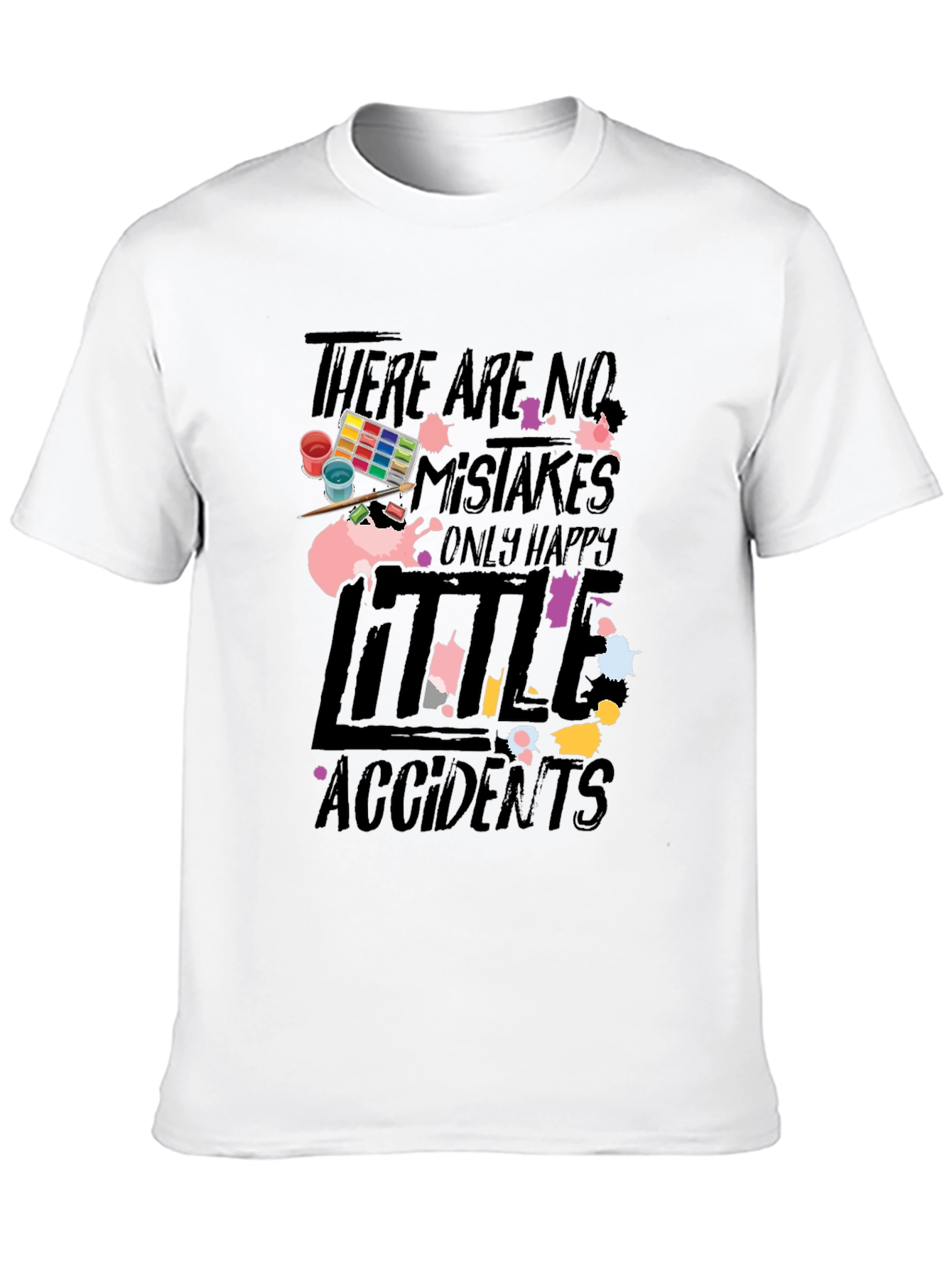 Happy Accidents T-Shirt Artistic Painting Tee