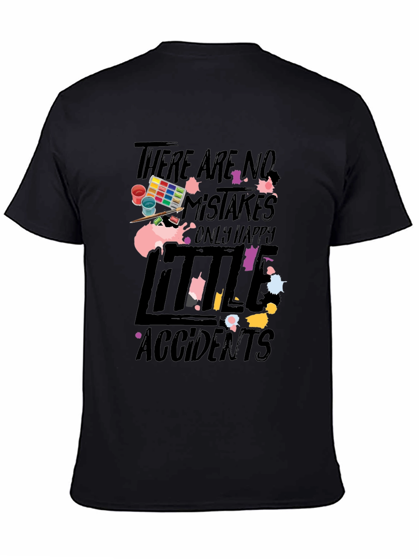 Happy Accidents T-Shirt Artistic Painting Tee
