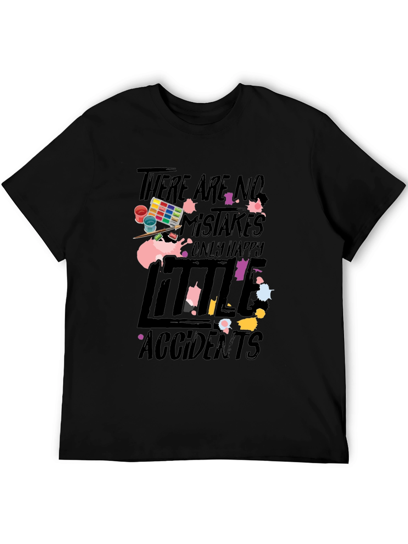 Happy Accidents T-Shirt Artistic Painting Tee