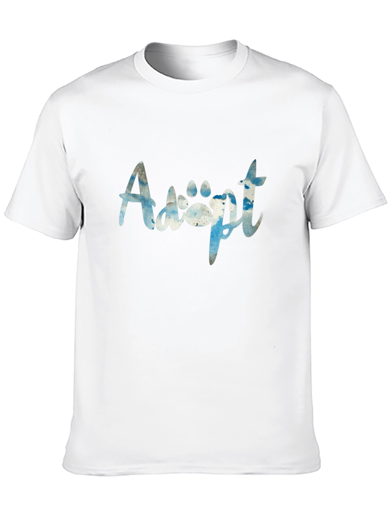 Adopt Paw Print Graphic T-Shirt