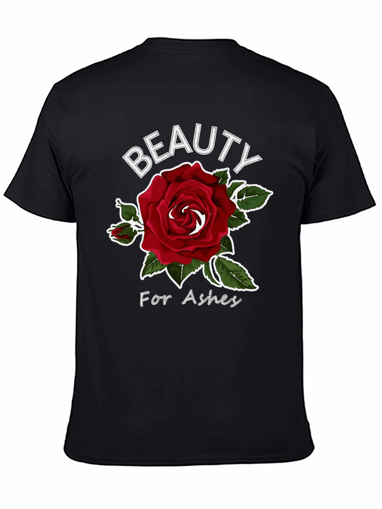 Beauty for Ashes Rose Graphic T-Shirt