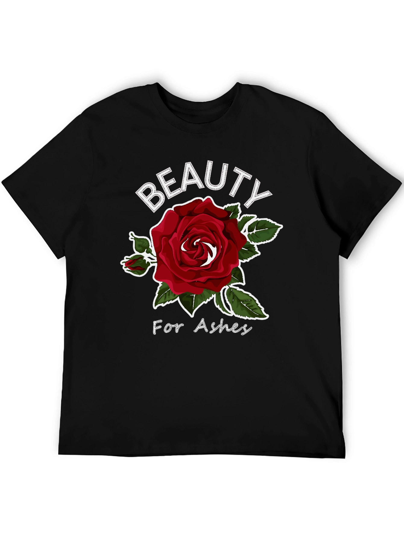 Beauty for Ashes Rose Graphic T-Shirt