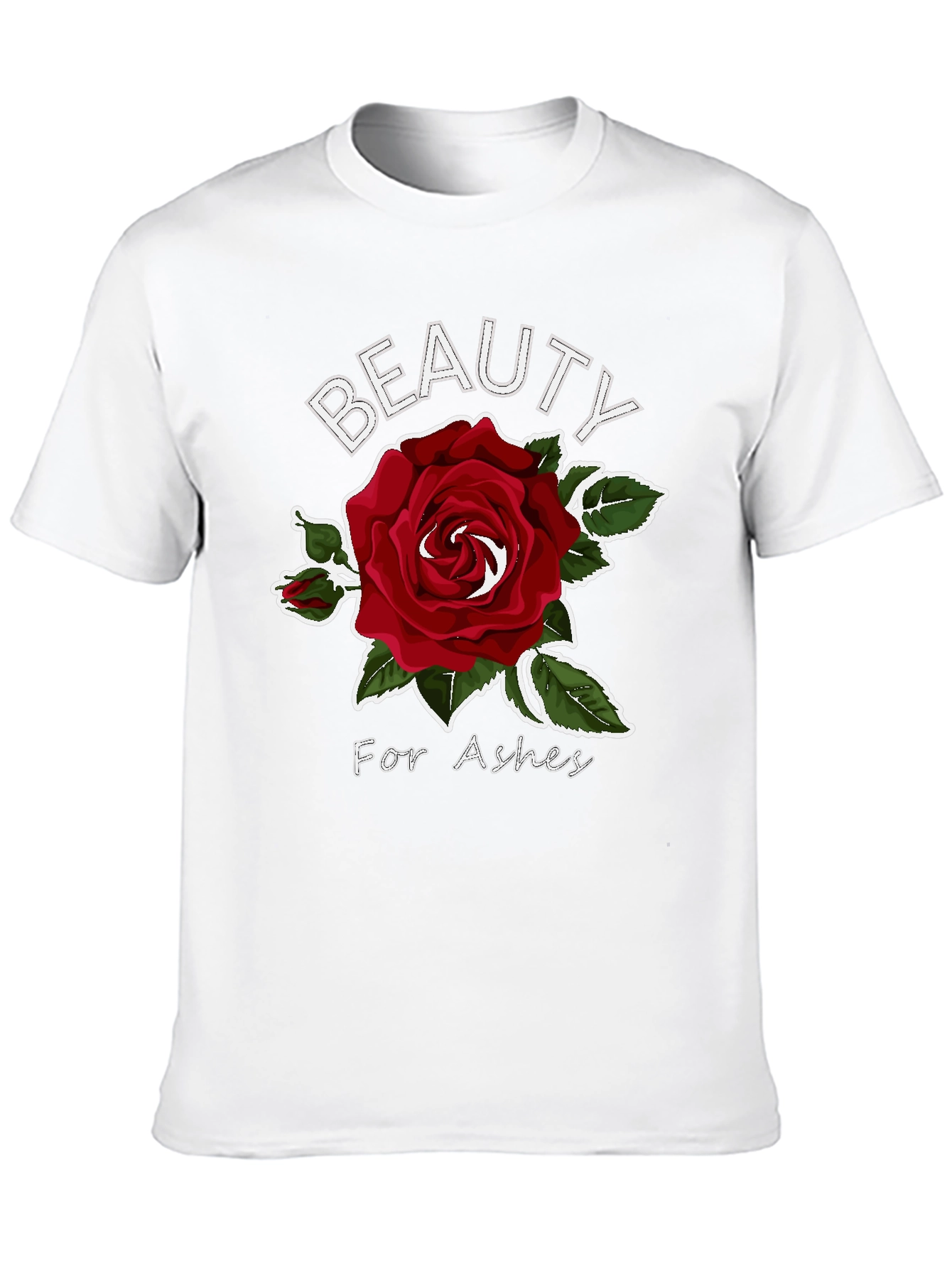Beauty for Ashes Rose Graphic T-Shirt