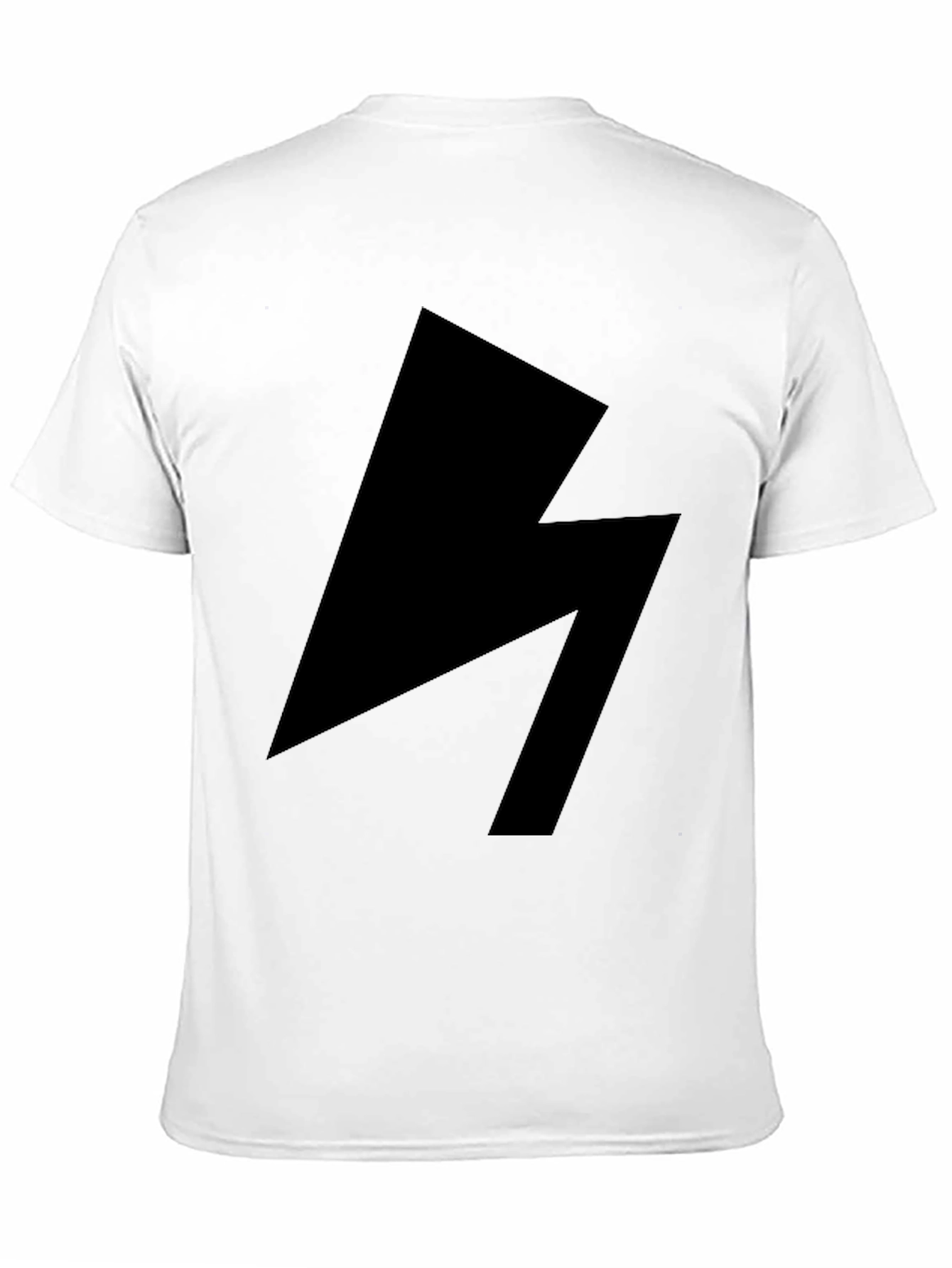 Black Lightning Bolt Graphic Tee - Modern Style